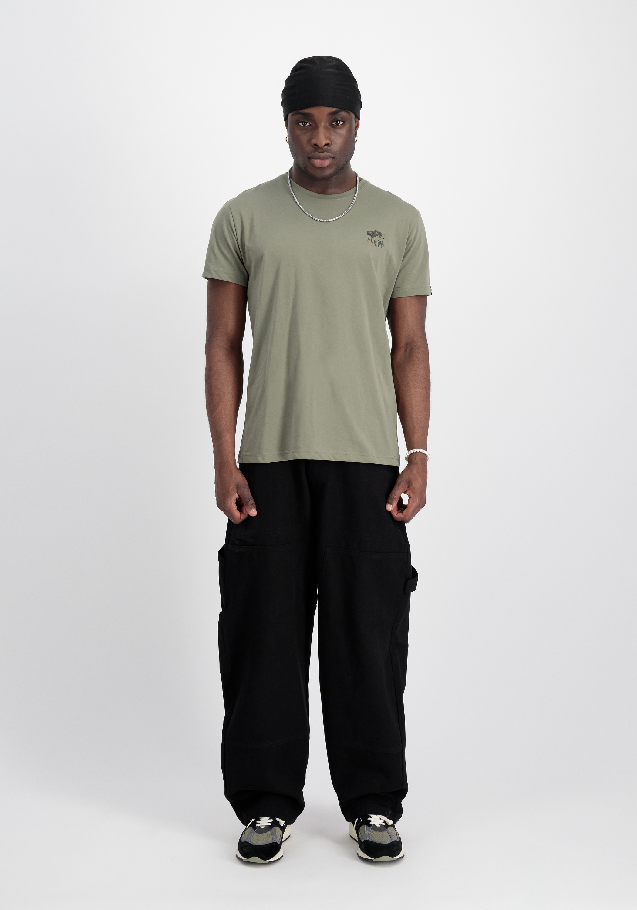 Alpha Industries T-Shirt »Camo Logo Puff Print Backprint T-Shirt«