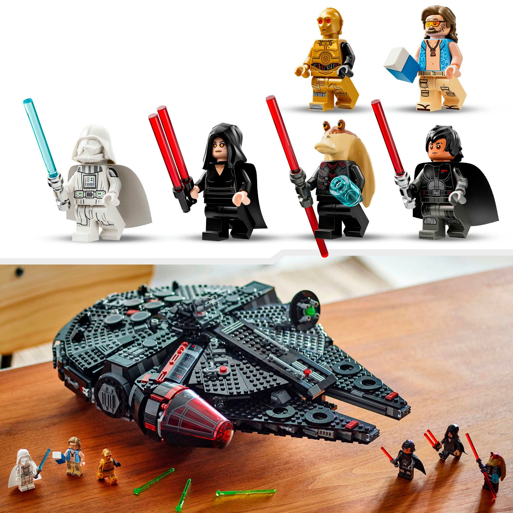 LEGO® Konstruktionsspielsteine »Dunkler Millennium Falke (75389), LEGO Star Wars ™«, (1579 St.), Made in Europe