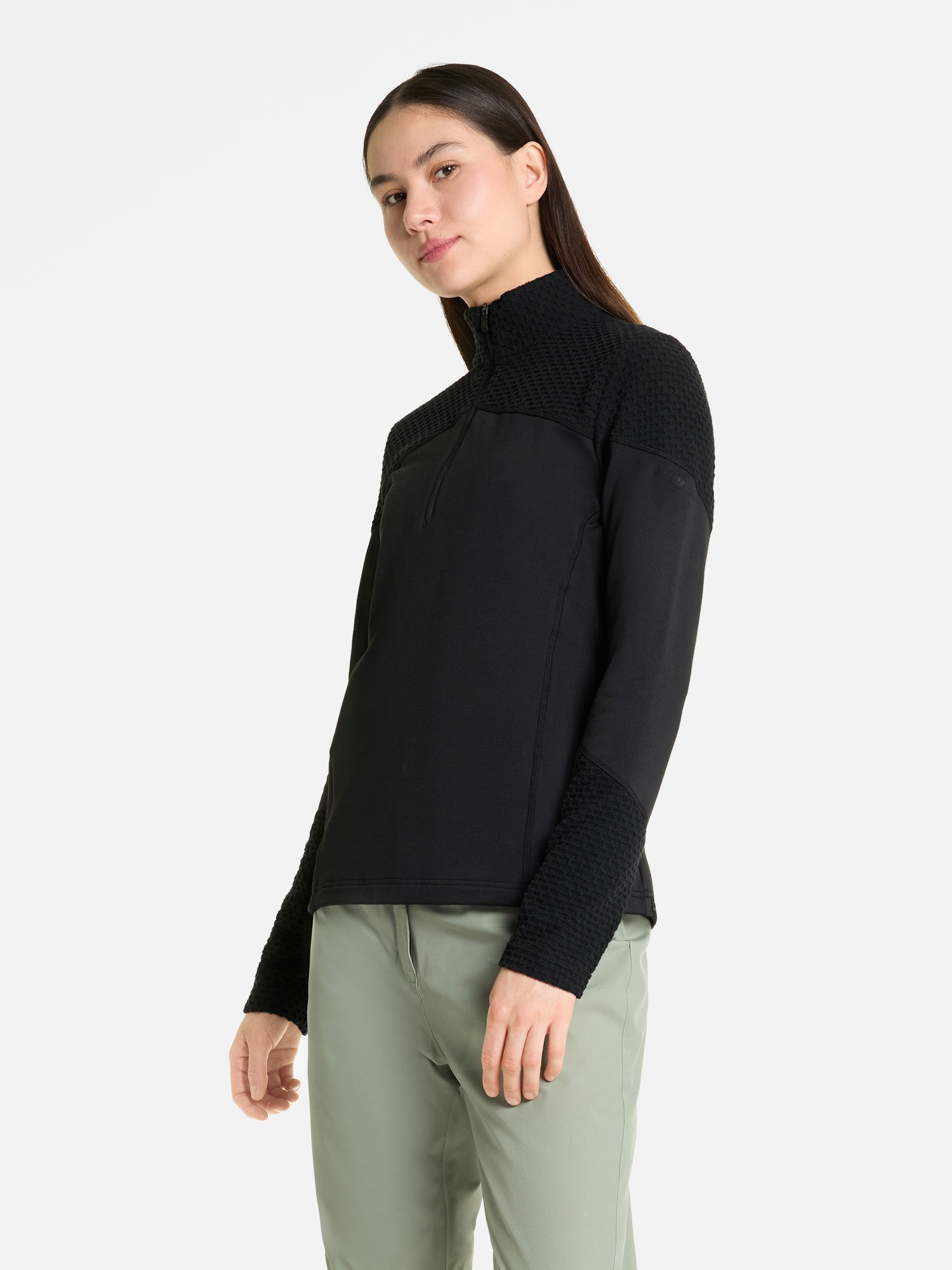 Ziener Sweatshirt »JADORA-Z DAMEN«, warm, elastisch, halber Front-Reißverschluss
