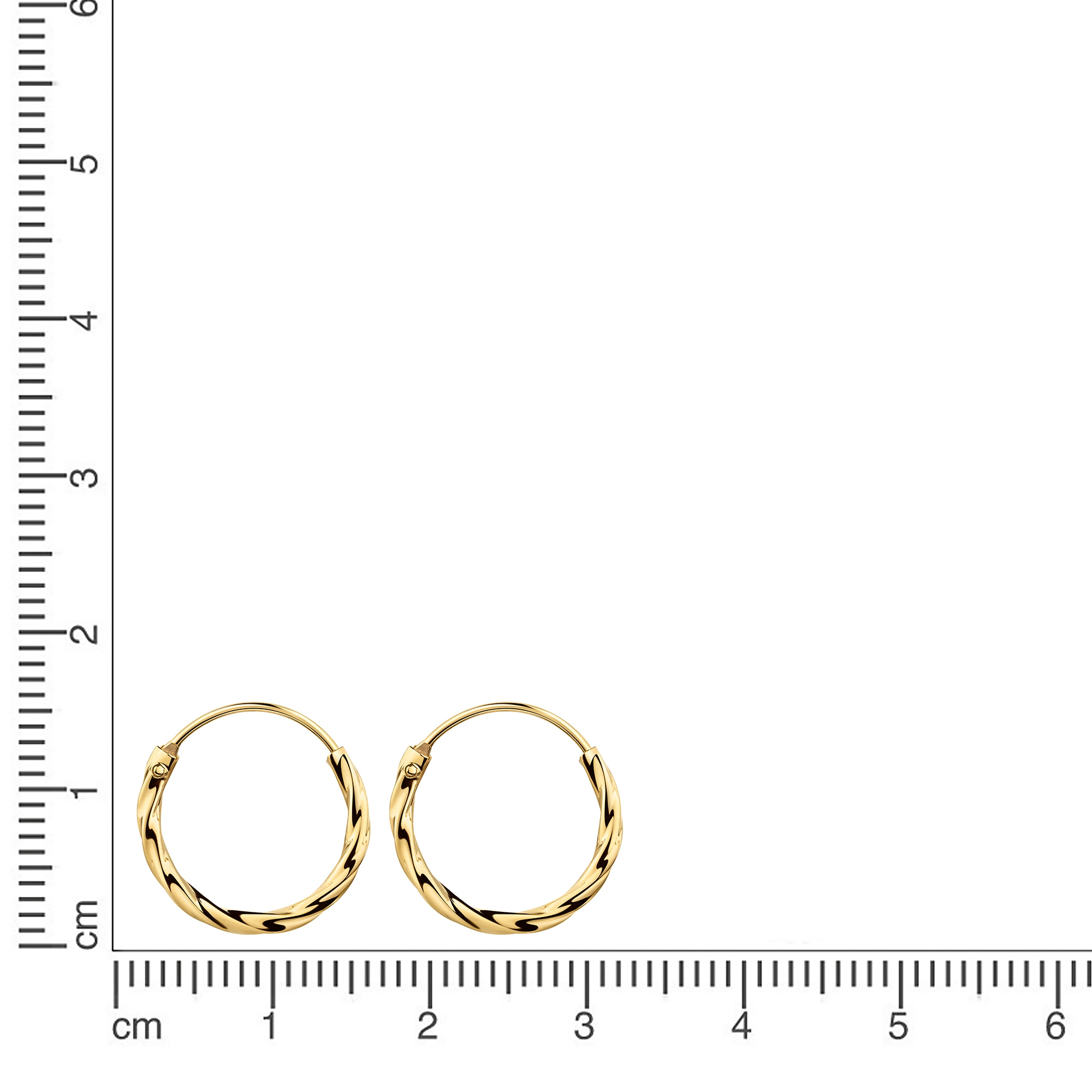Firetti Paar Creolen »Schmuck Geschenk Silber 925 Ohrschmuck Ohrringe gedrehte Optik«