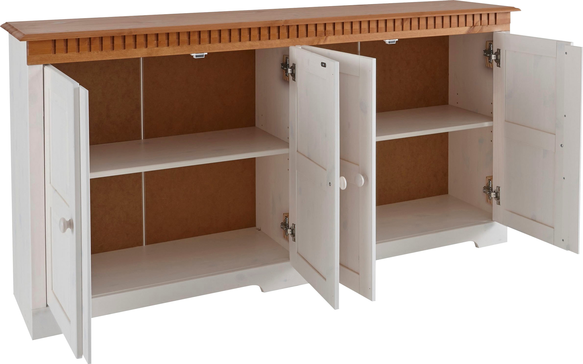 Home affaire Sideboard »Lisa«, Kommode aus massivem Kiefernholz, Breite 158,5 cm