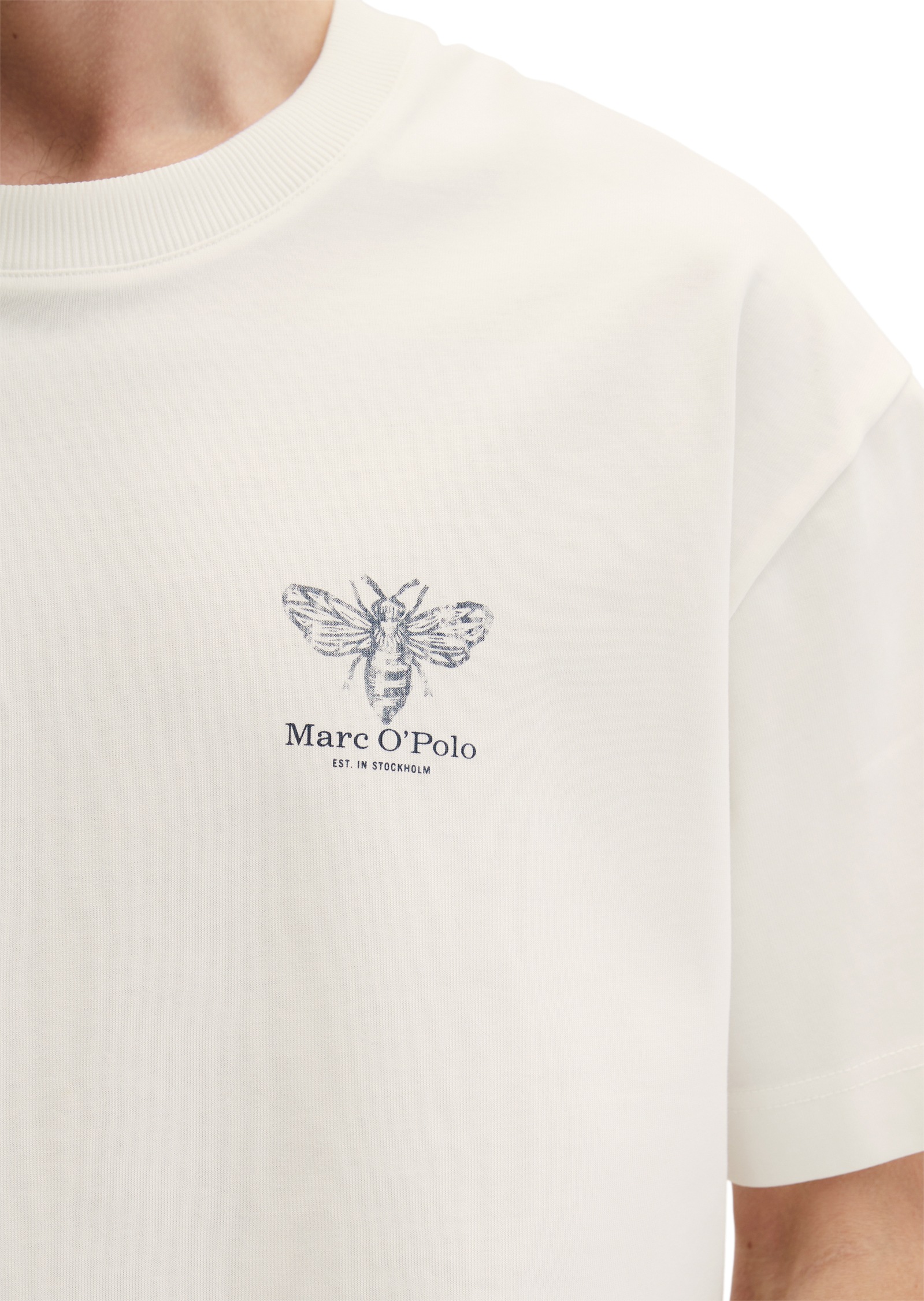Marc O'Polo T-Shirt loose fit mit beidseitigen Insektenprints