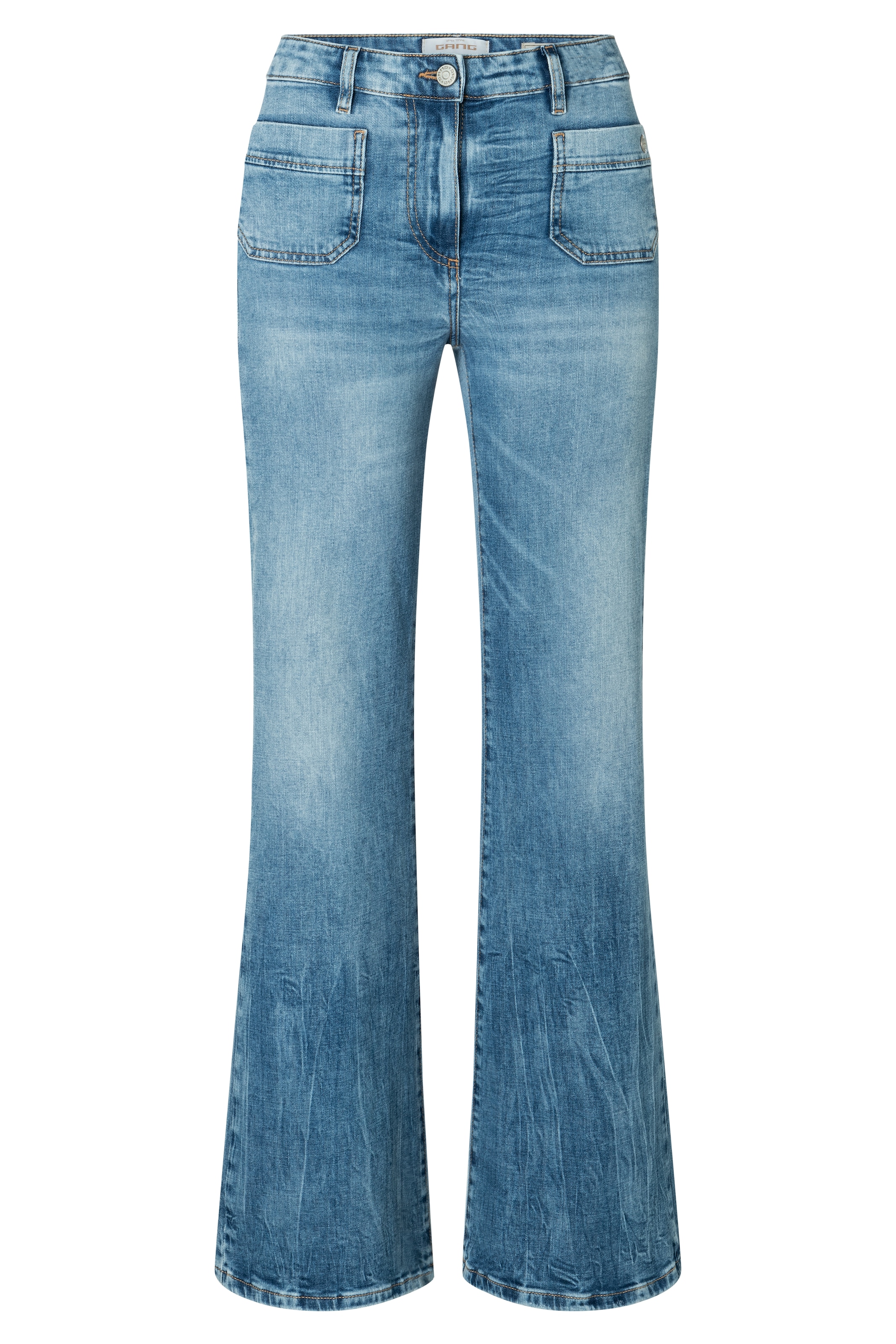 GANG Bootcut-Jeans »94 JESSI FLARED«, im angesagten Leo Muster