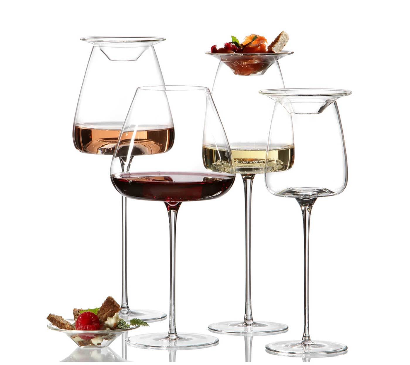 ZIEHER Rotweinglas »Weingläser + Deckel Vision Straight 540 ml 2er Set transparent«