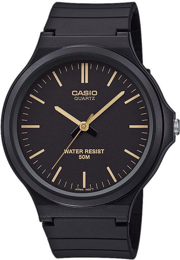 Casio Collection Quarzuhr »MW-240-1E2VEF«, Armbanduhr, Herrenuhr, analog, Armband aus Resin, Acrylglas