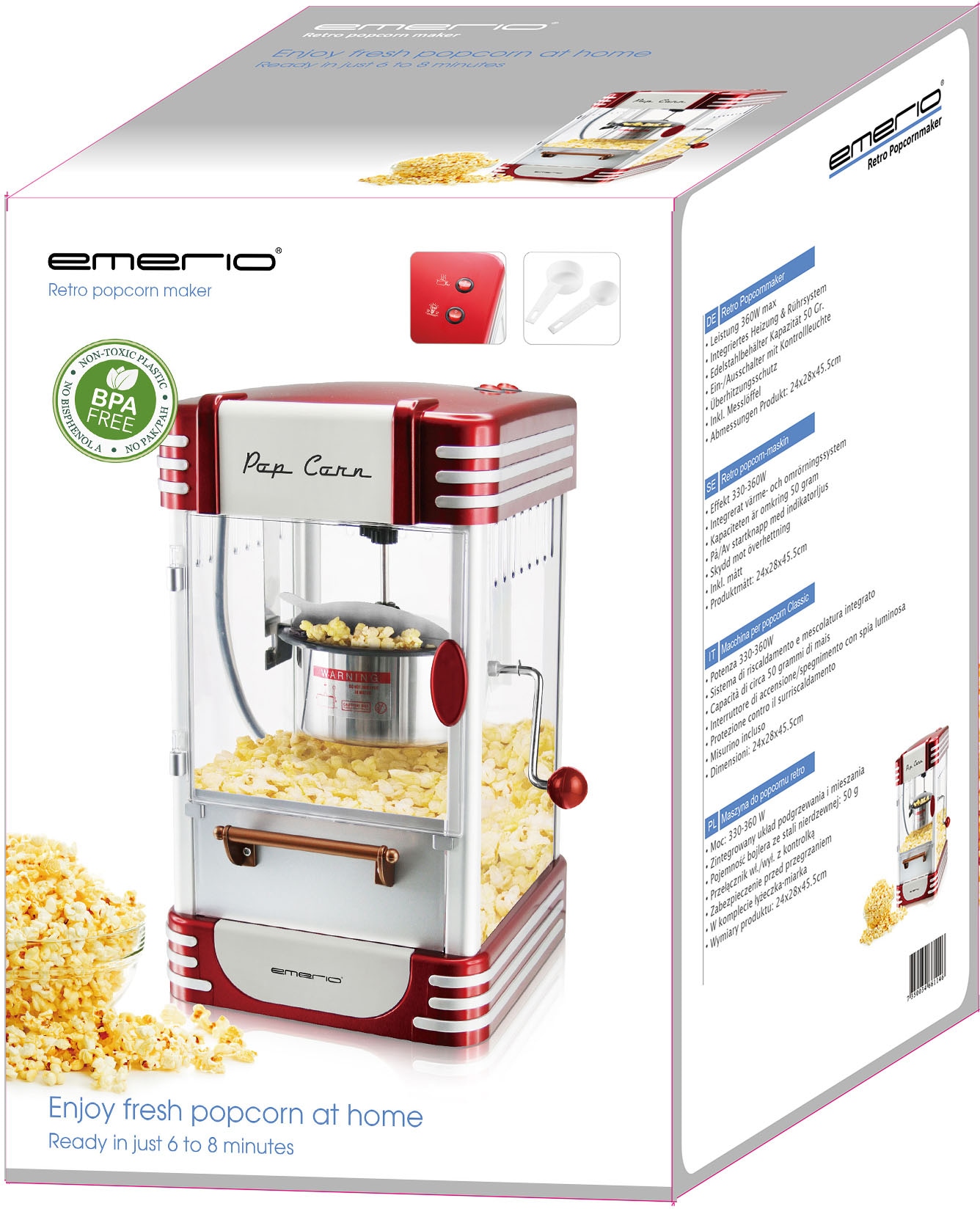 Popcornmaschine jetzt OTTO Emerio bei »POM-120650« online