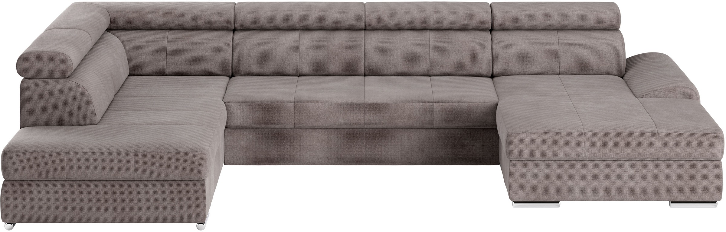 sit&more Wohnlandschaft »U-Form«, mit verstellbaren Kopfteilen, wahlweise mit Bettfunktion