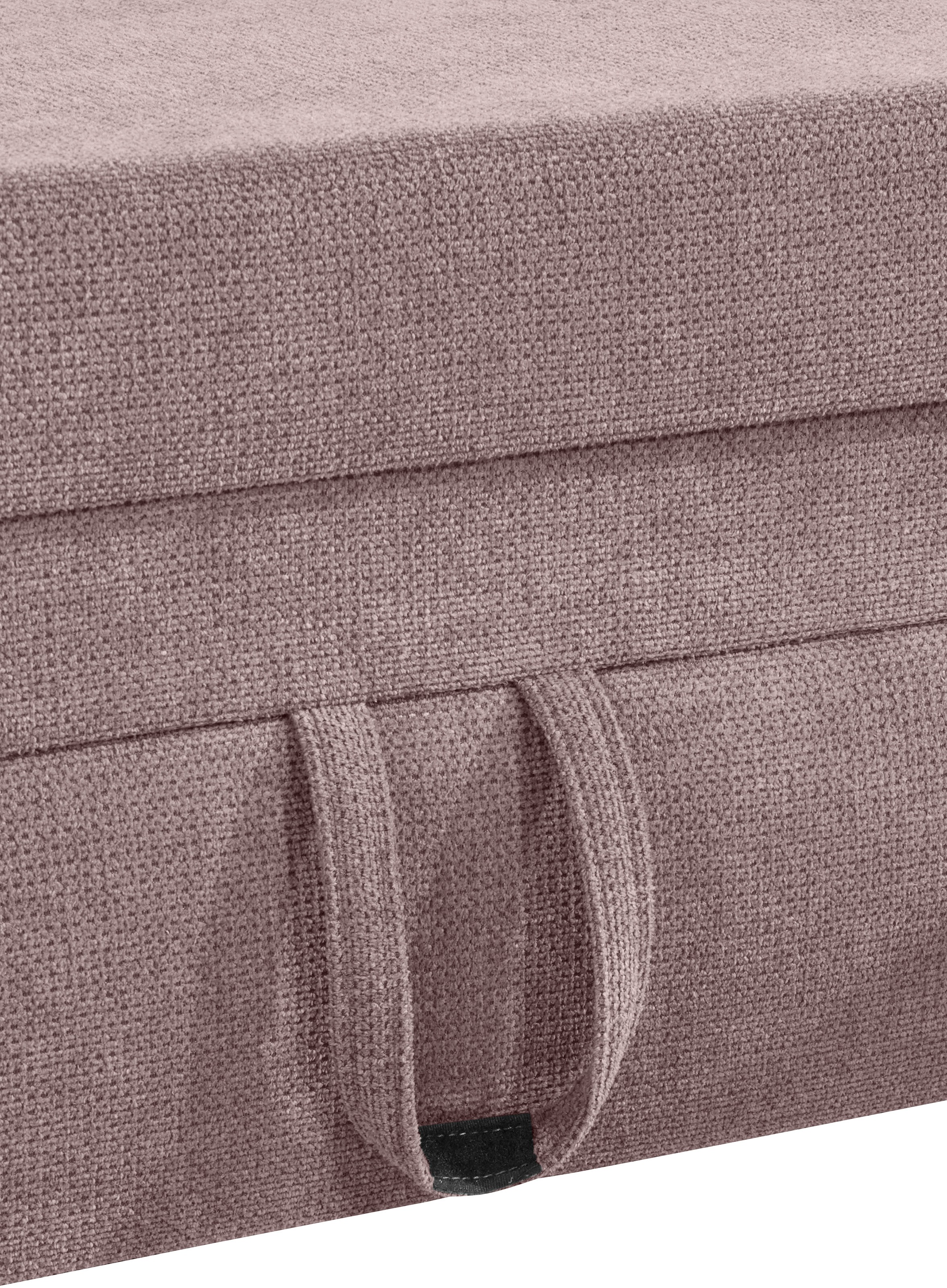 Places of Style Wohnlandschaft »Lolland U-Form«, Wahlweise mit Bettfunktion und Stauraum, auch mit abwischbarem Bezug