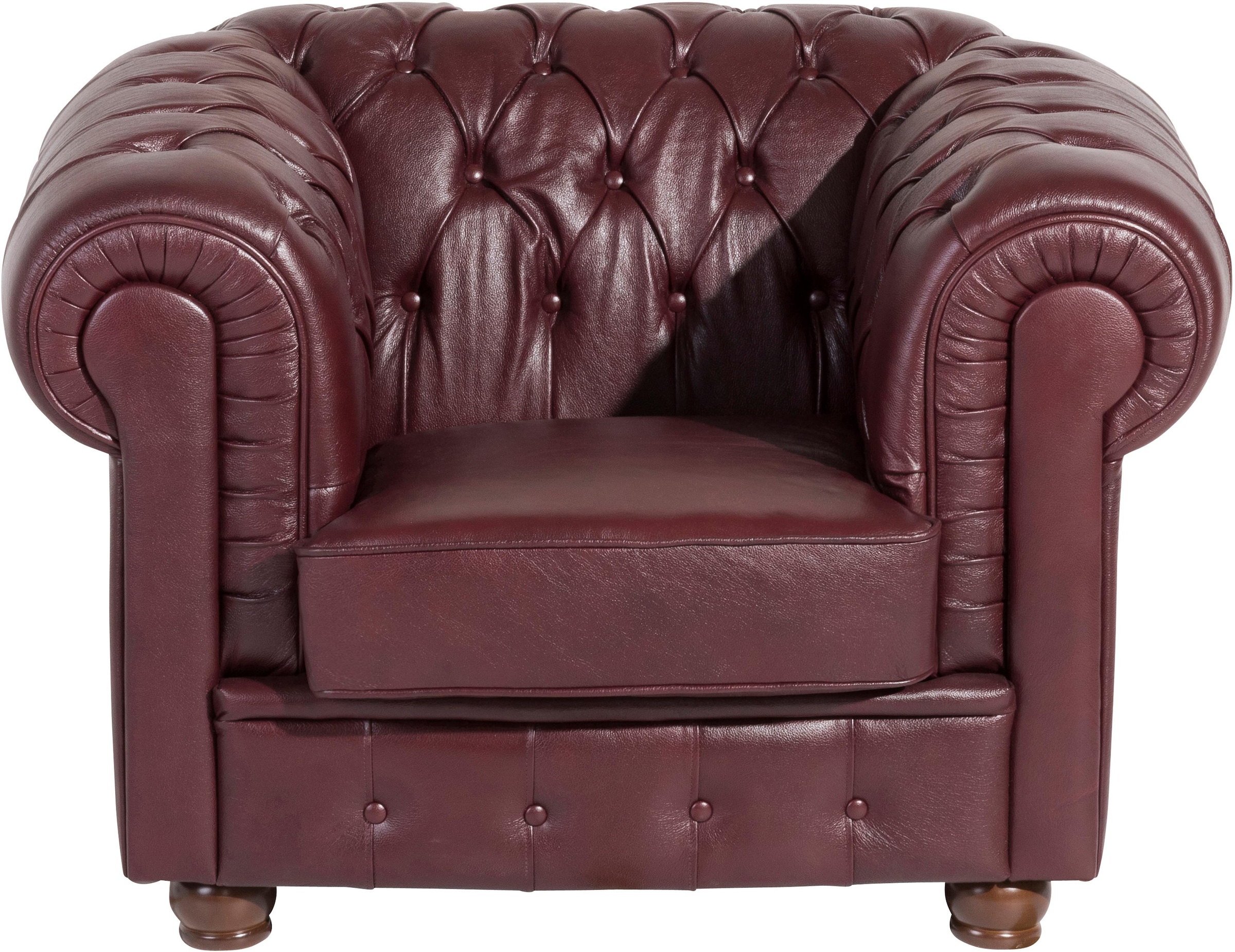 Max Winzer® Sessel »Bristol«, mit edler Knopfheftung, Breite 110 cm
