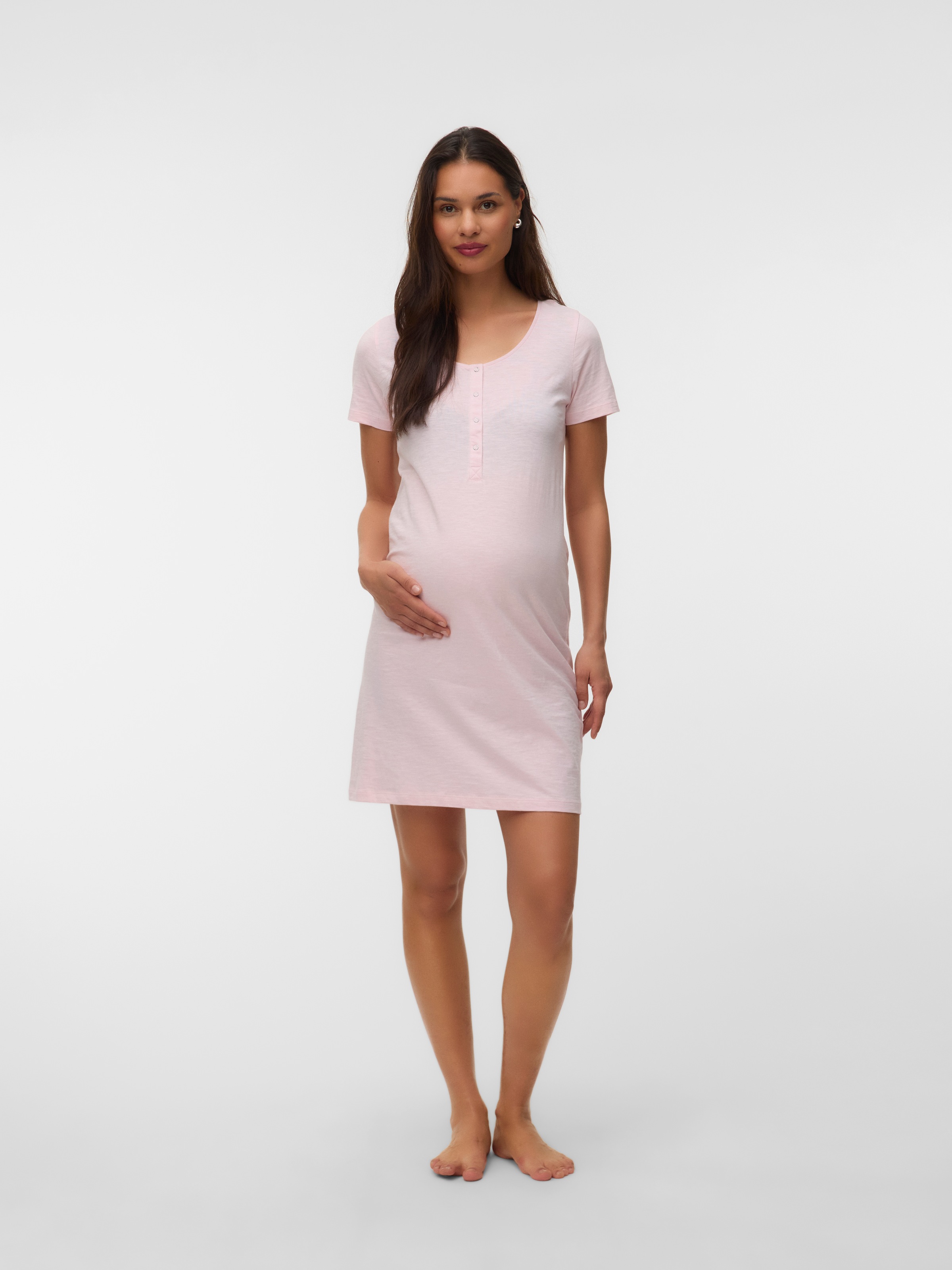 Mamalicious Umstandsnachthemd »MLMIRA JRS NIGHTGOWN 2F 2-P NOOS« Packung, 2 tlg.
