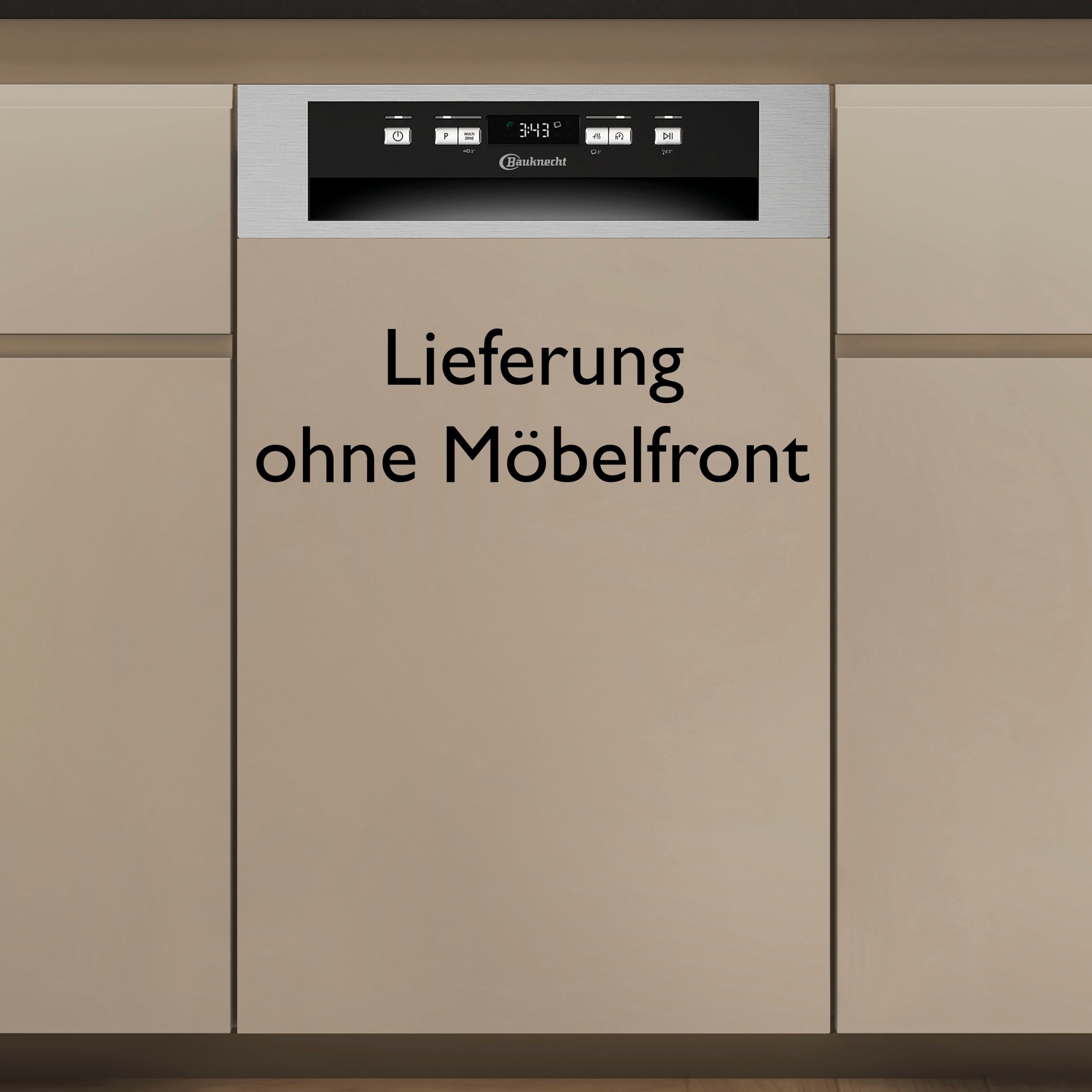 BAUKNECHT teilintegrierbarer Geschirrspüler »BK4PC11BS7A0«, 11 Maßgedecke, ActiveDry