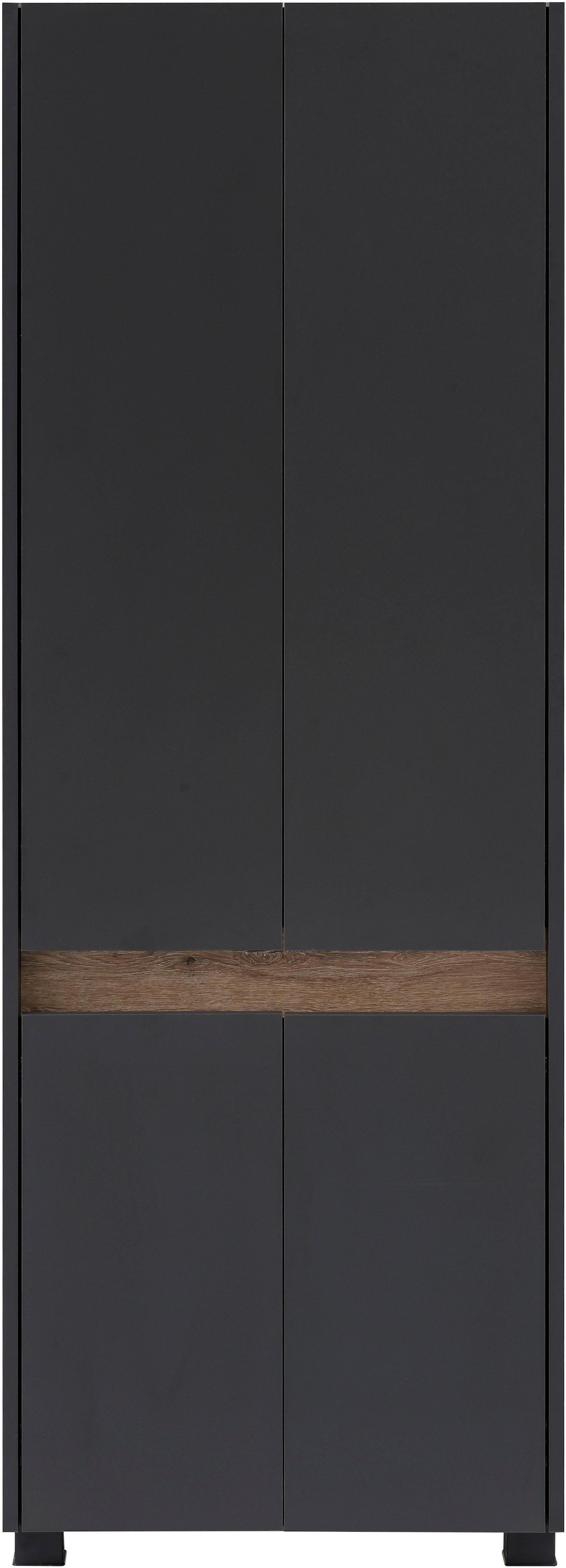 Schildmeyer Hochschrank »Cosmo in verschiedenen Farben made in Germany«, Breite 57 cm, Badezimmerschrank, Blende im modernen Wildeiche-Look