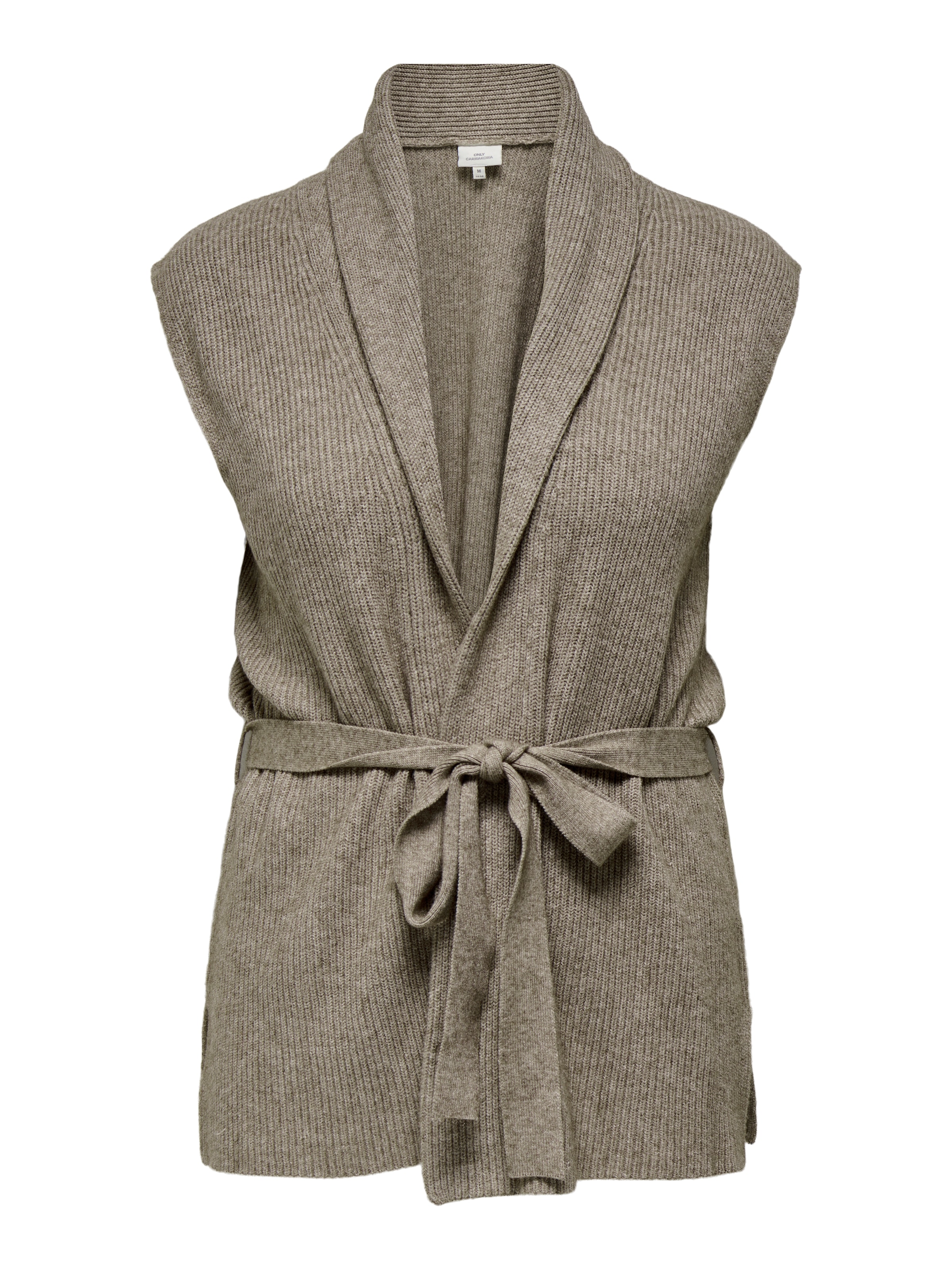 ONLY CARMAKOMA Strickweste »CARKATIA SL RIB WRAP VEST KNT«