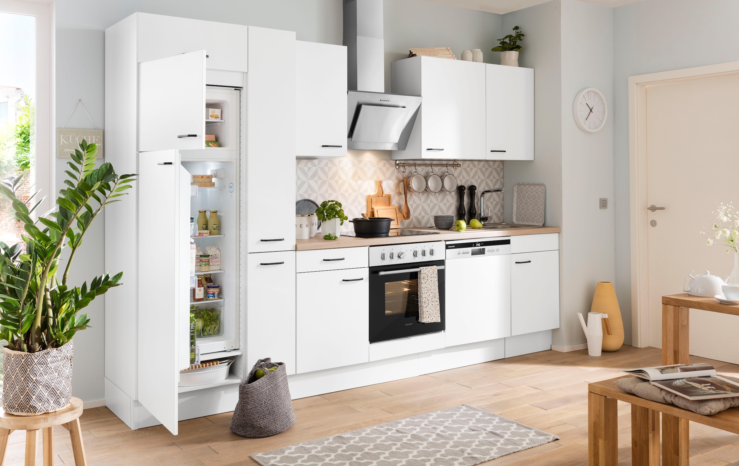 mit OTTO bei Soft-Close-Funktion, Breite Premium-Küche 280 Küchenzeile OPTIFIT kaufen cm Vollauszug, »Elga«,