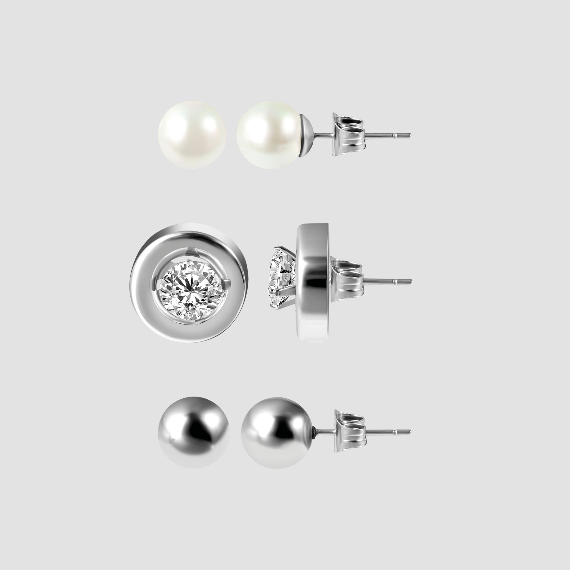 Adelia´s Paar Ohrstecker »Damen Ohrringe ¿ Ohrstecker aus Edelstahl«
