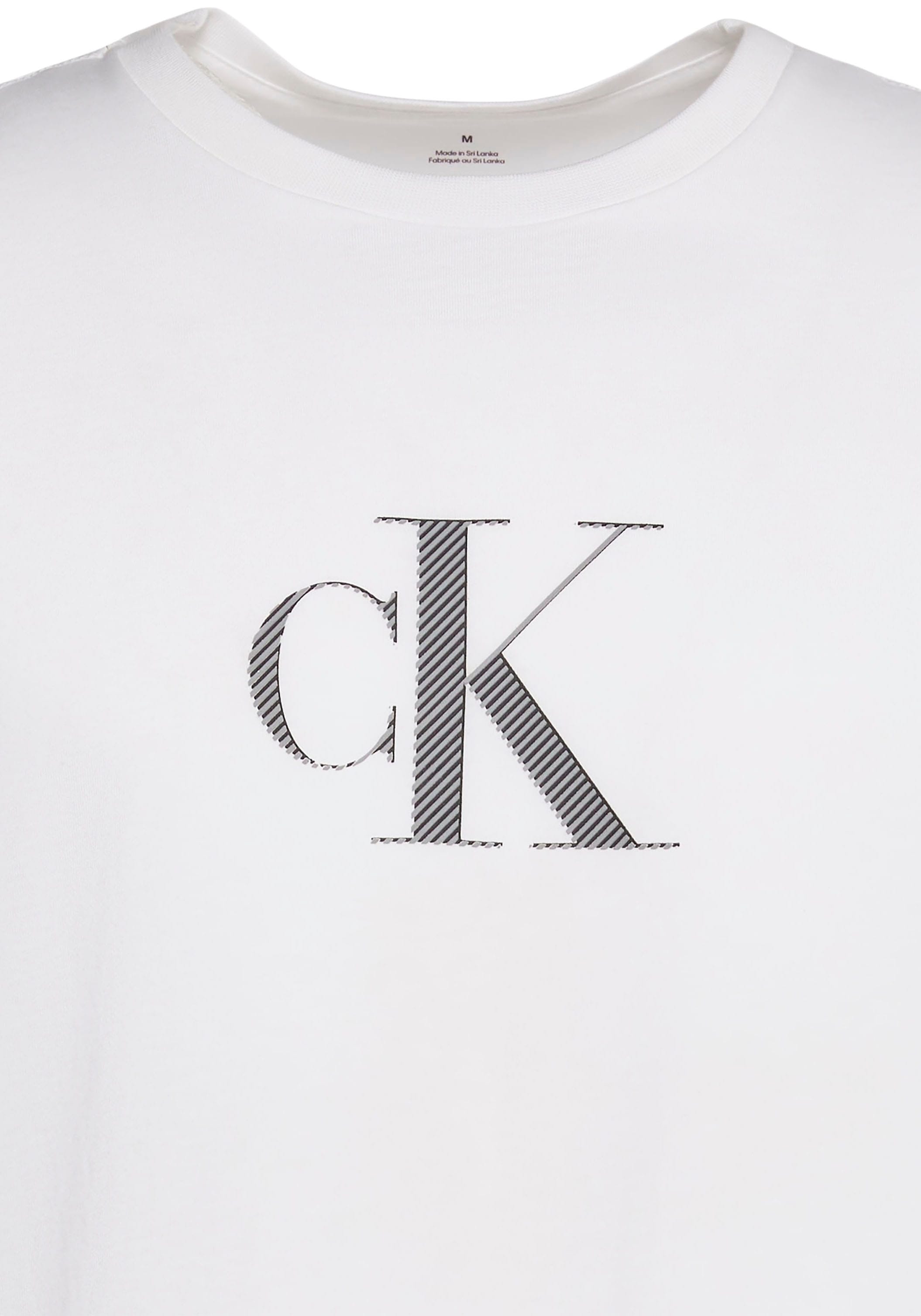 Calvin Klein T-Shirt »SS 30S DISTRESS MONOGRAM GRAPHIC« Regular fit mit Logodruck