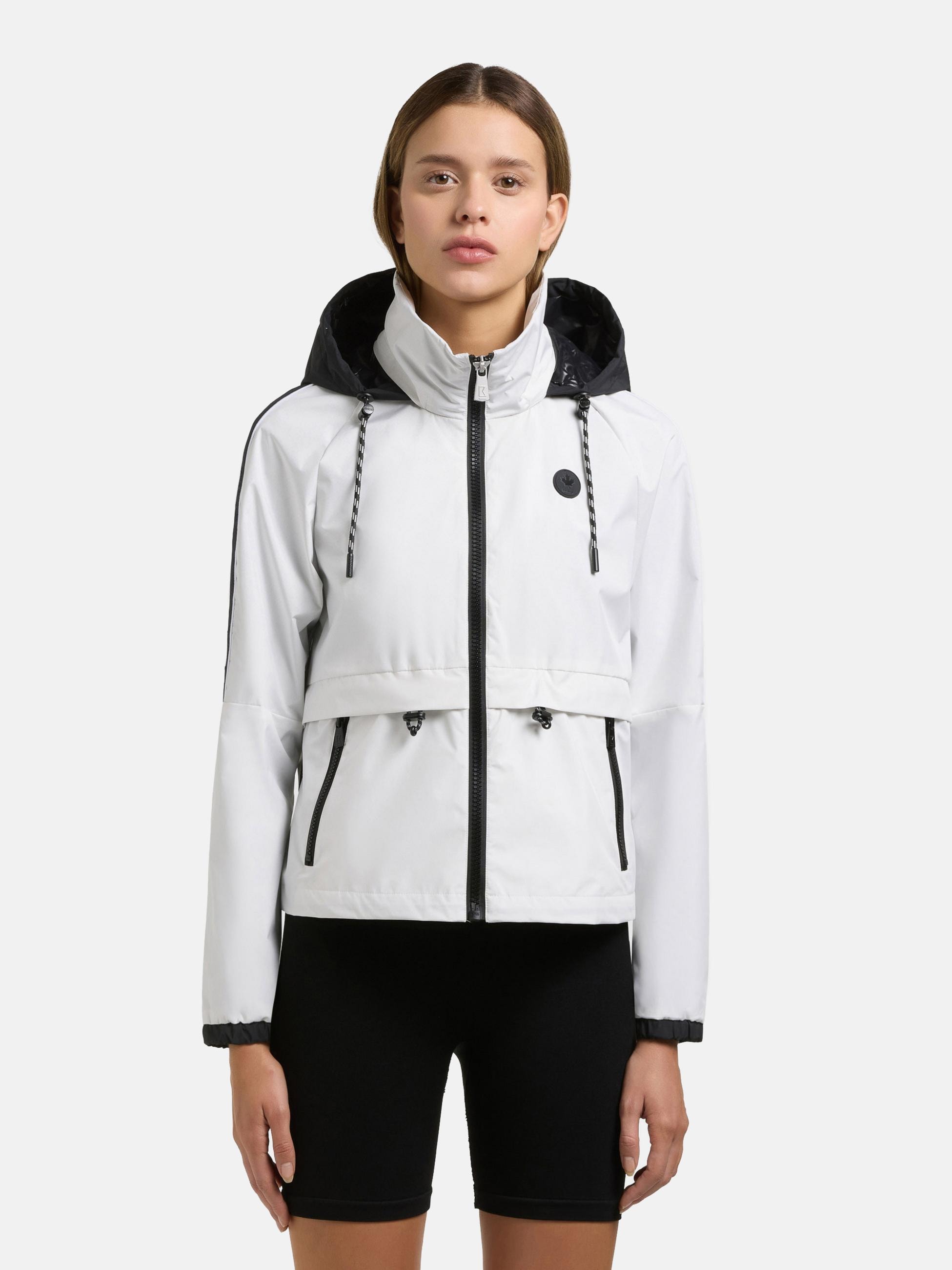 khujo Windbreaker »Windbreaker Olia« mit Kapuze Übergangsjacke mit im Kragen verstaubarer Kapuze