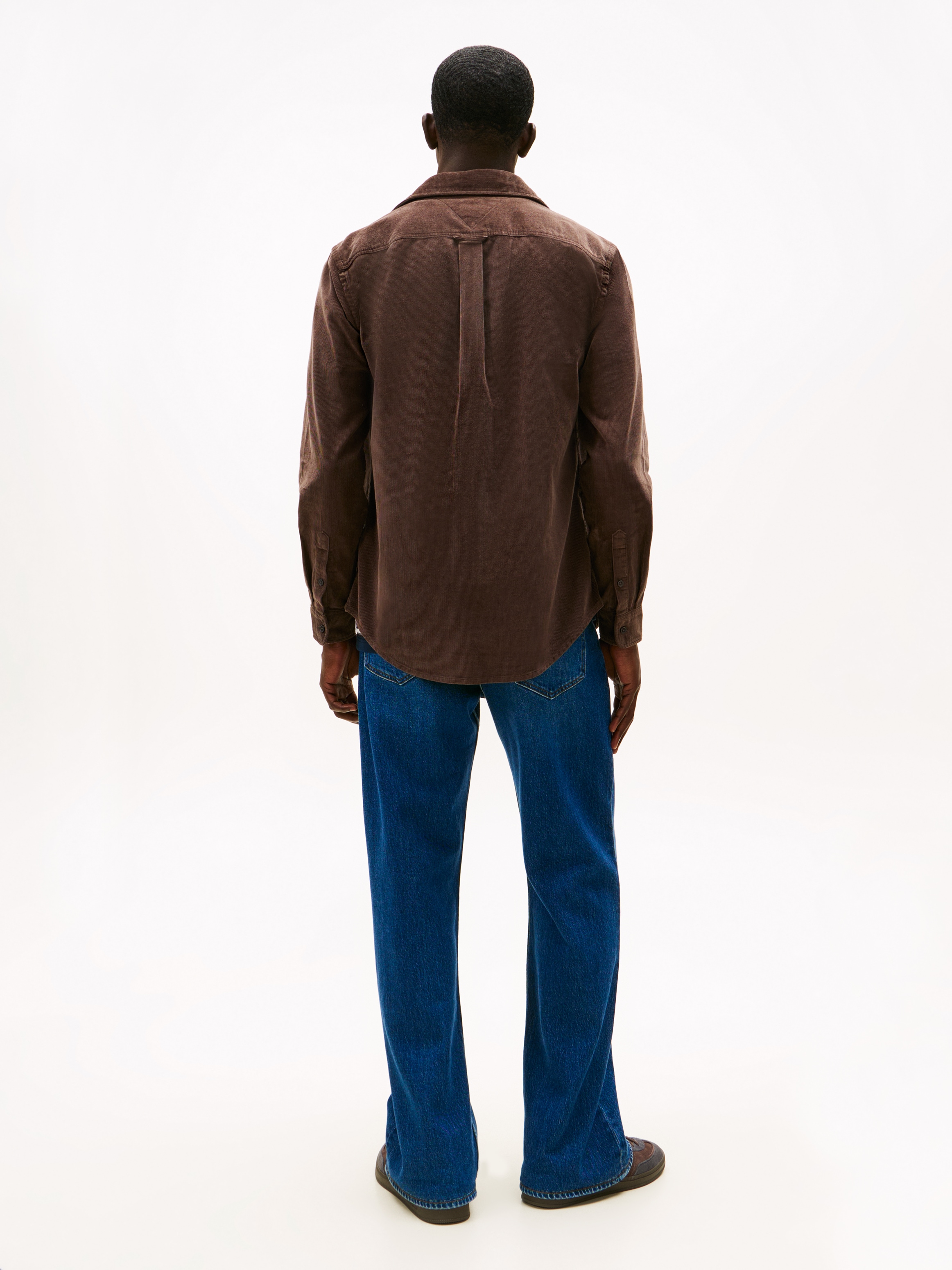 Tommy Jeans Langarmhemd »TJM BABY CORD« Kentkragen, regular fit