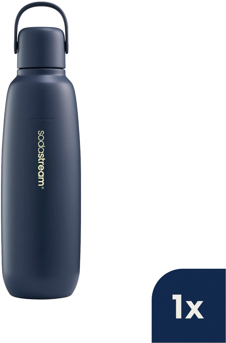 SodaStream Thermoflasche »Metallflasche Fizz&go COOL DWS, 0,9 l, Trinkflasche« kompatibel mit SodaStream DUO, E-DUO, TERRA, ART & ENSO Wassersprudler
