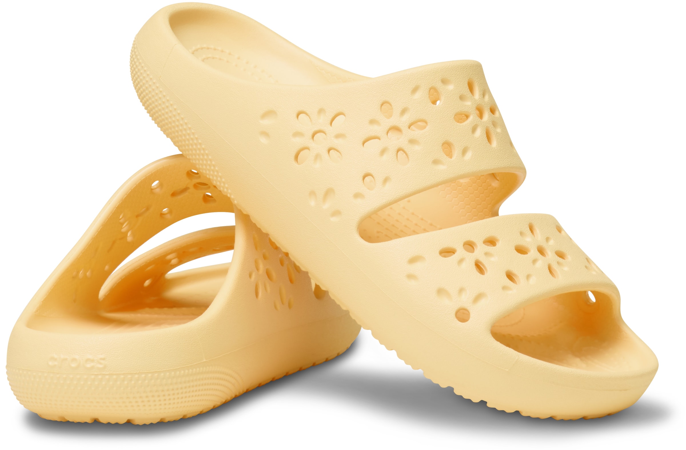 Crocs Badepantolette »Classic Floral Cut Out Sandal«, Sandale, Sommerschuh, Pool Slides mit genoppter Innensohle