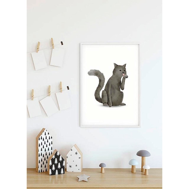 Komar Poster »Cute Animal Cat«, Tiere, Kinderzimmer, Schlafzimmer,  Wohnzimmer bestellen bei OTTO