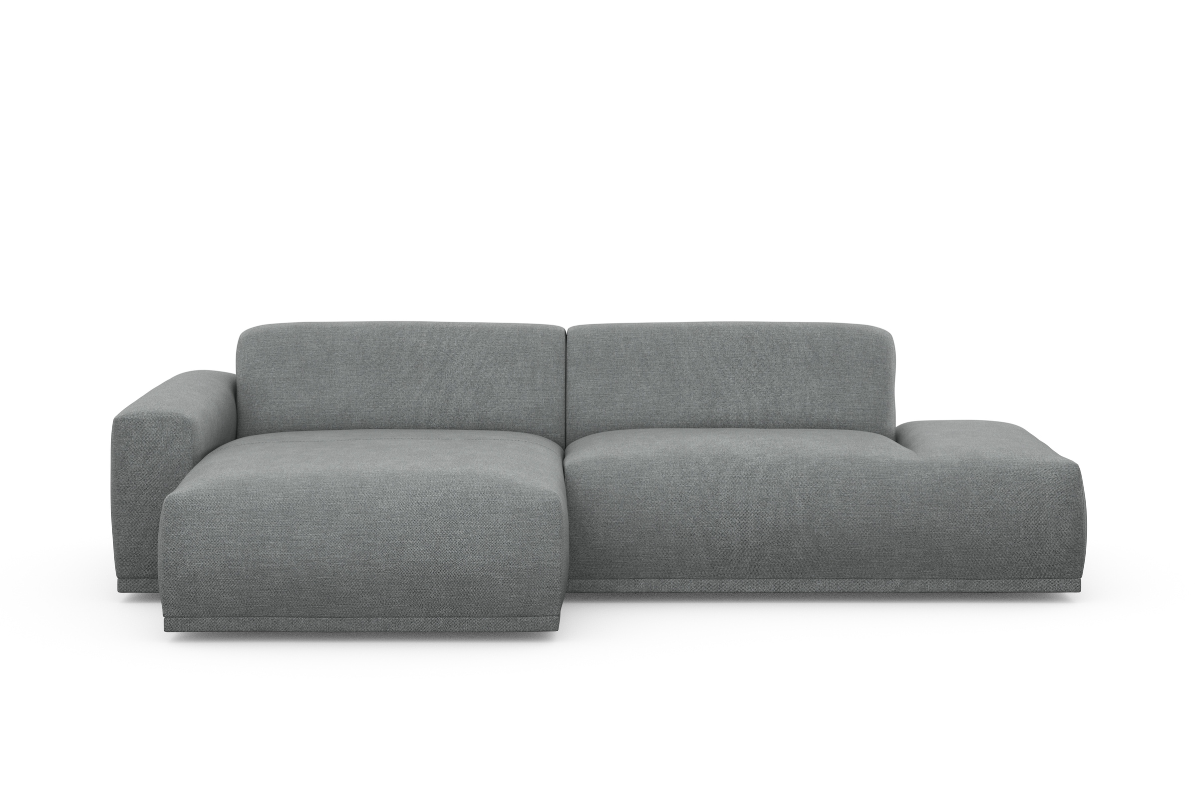 TRENDMANUFAKTUR Ecksofa Braga, aus 2 Teilen, moderner Cord-Stoff