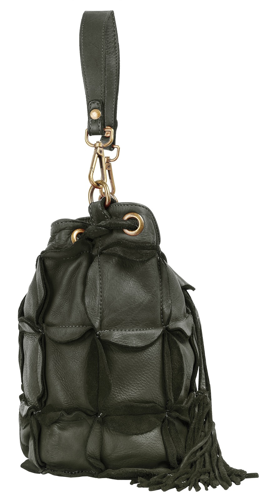 Samantha Look Henkeltasche echt Leder, Made in Italy