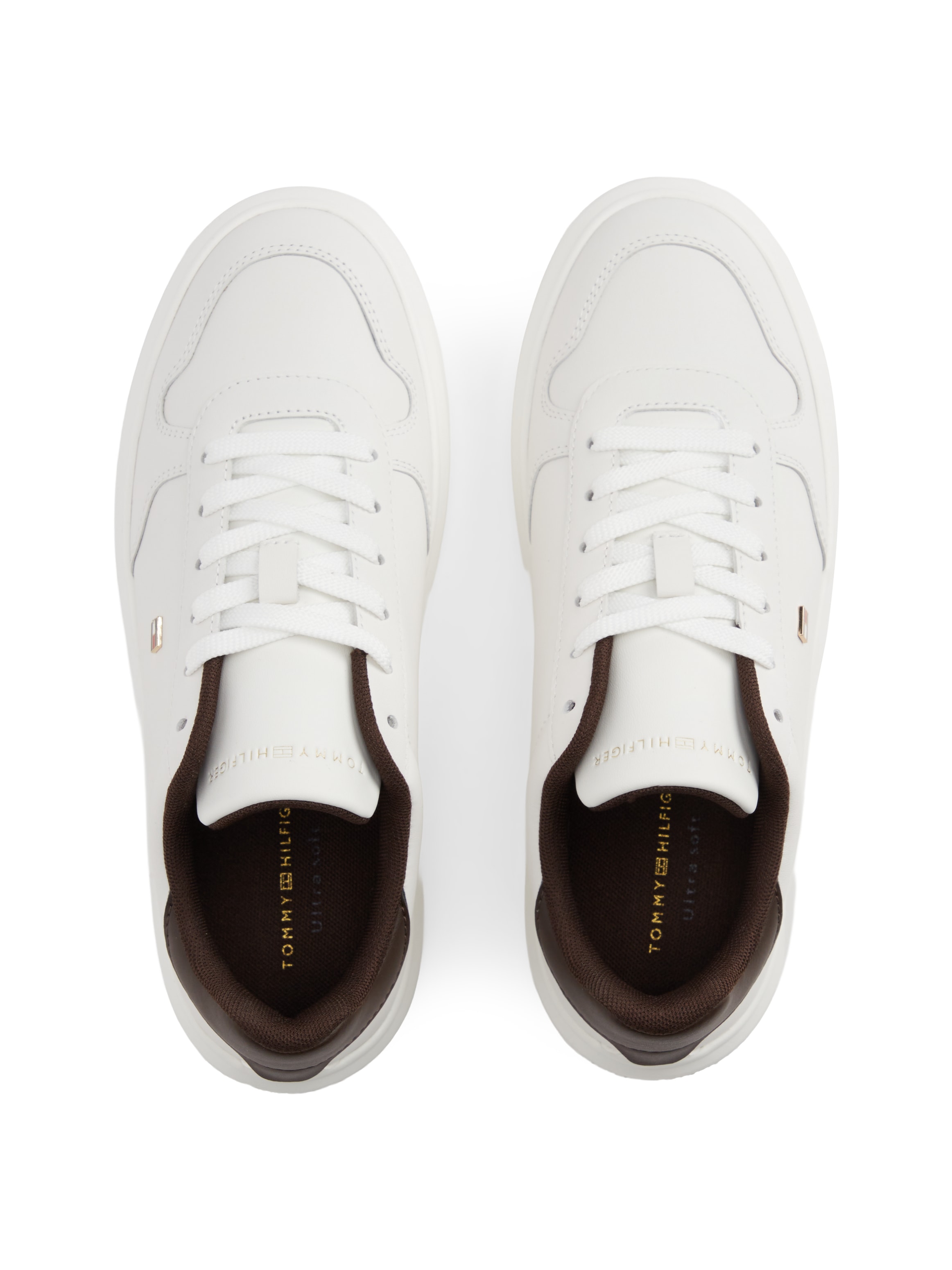 Tommy Hilfiger Plateausneaker »TH ICON COURT LIGHT«  Freizeitschuh, Halbschuh, Schnürschuh mit TH-Logoemblem