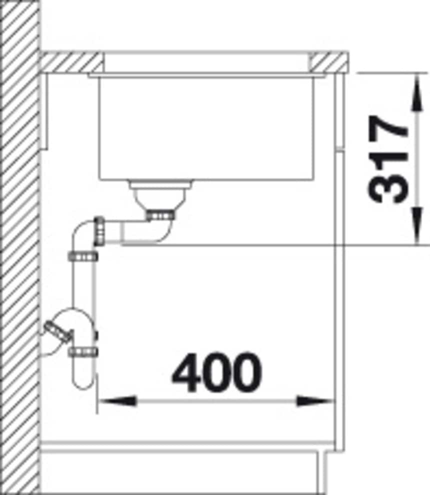 Blanco Granitspüle »ETAGON 500-U« aus SILGRANIT®, mit 2 Etagon-Schienen