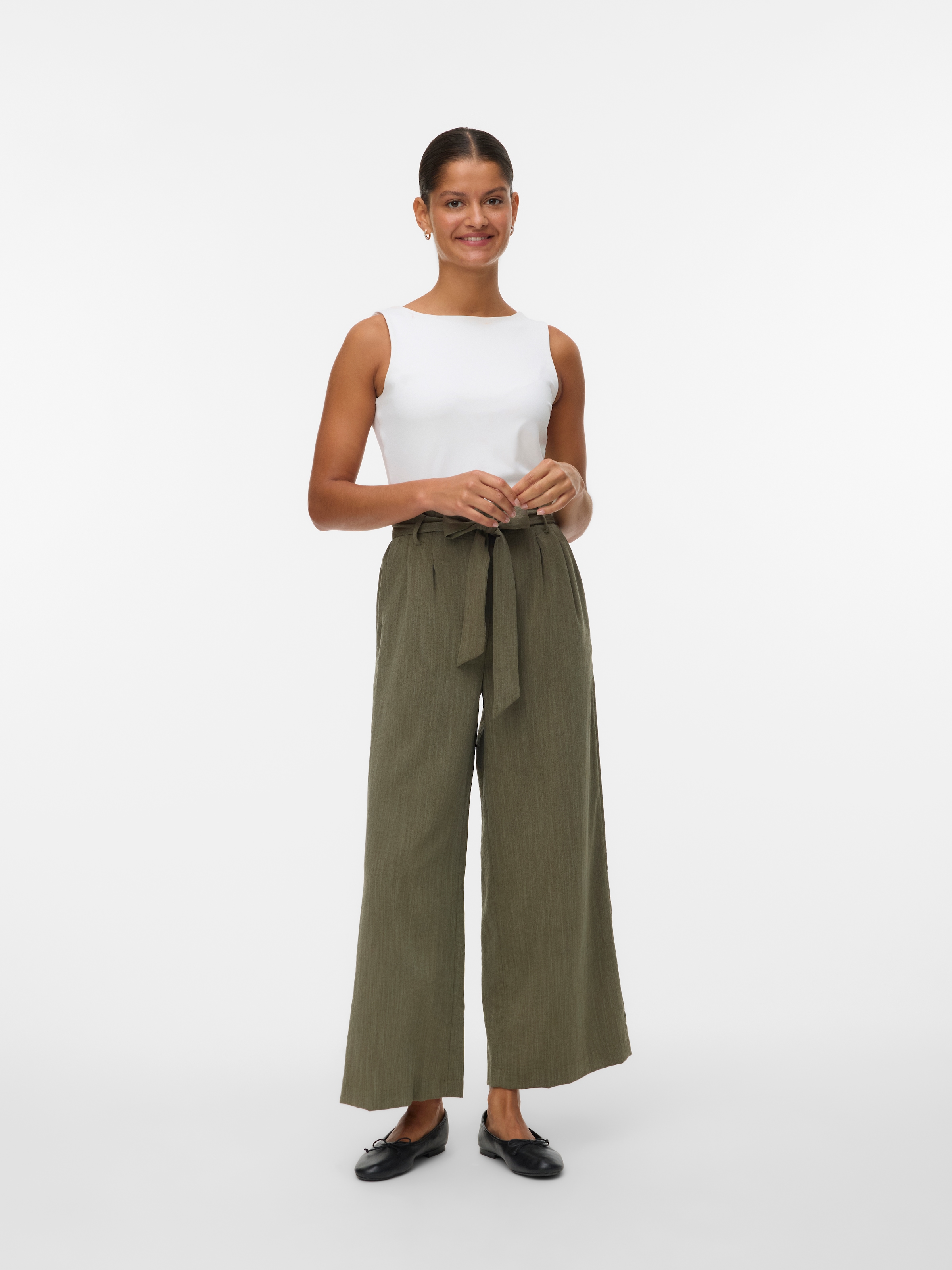 Vero Moda Paperbag-Hose »VMSYDNEY HW PAPERBAG ANKLE PANT NOOS«  Materialmix