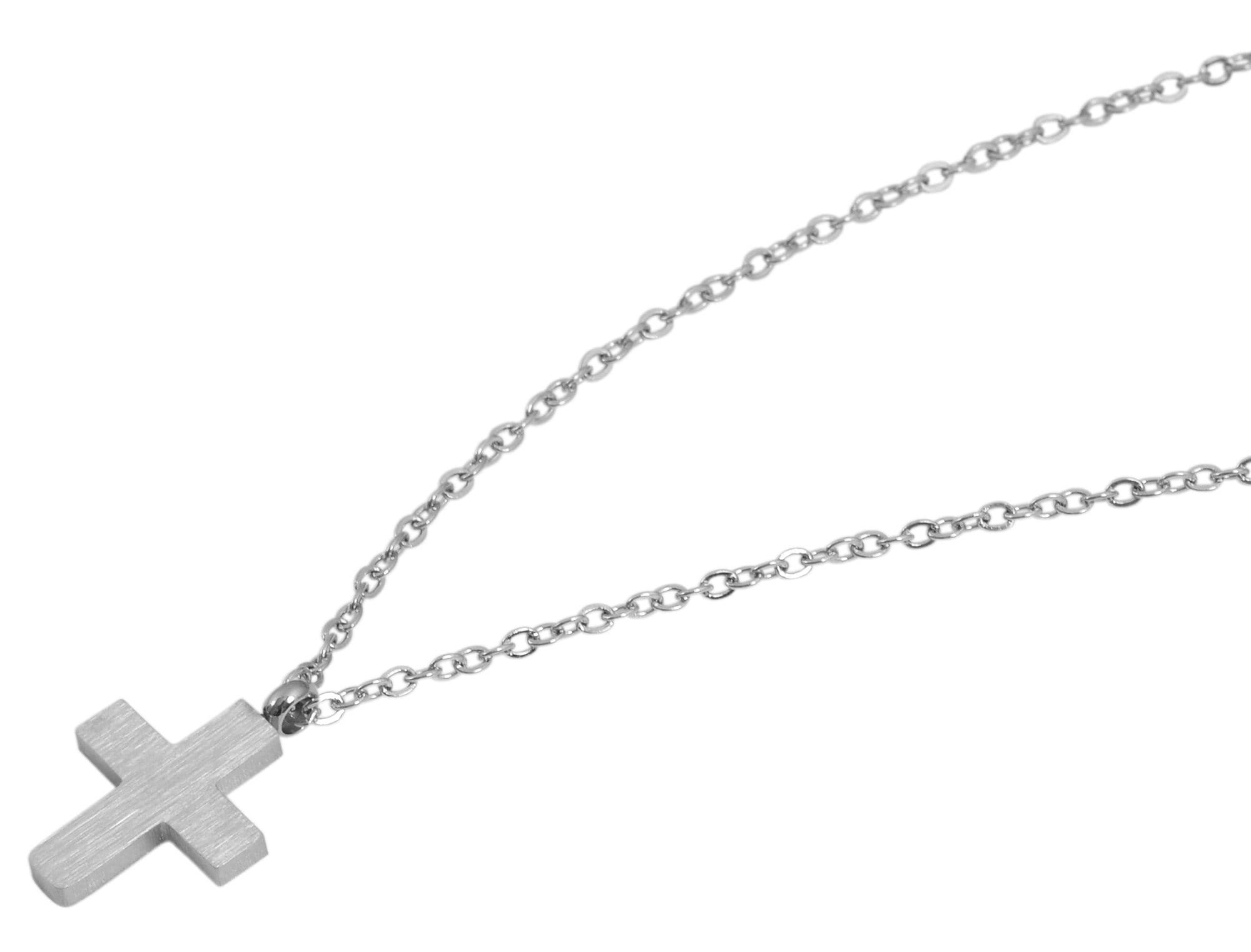 Adelia´s Kette ohne Anhänger »Damen Halskette mit Anhänger ¿ Kreuz aus Edelstahl«
