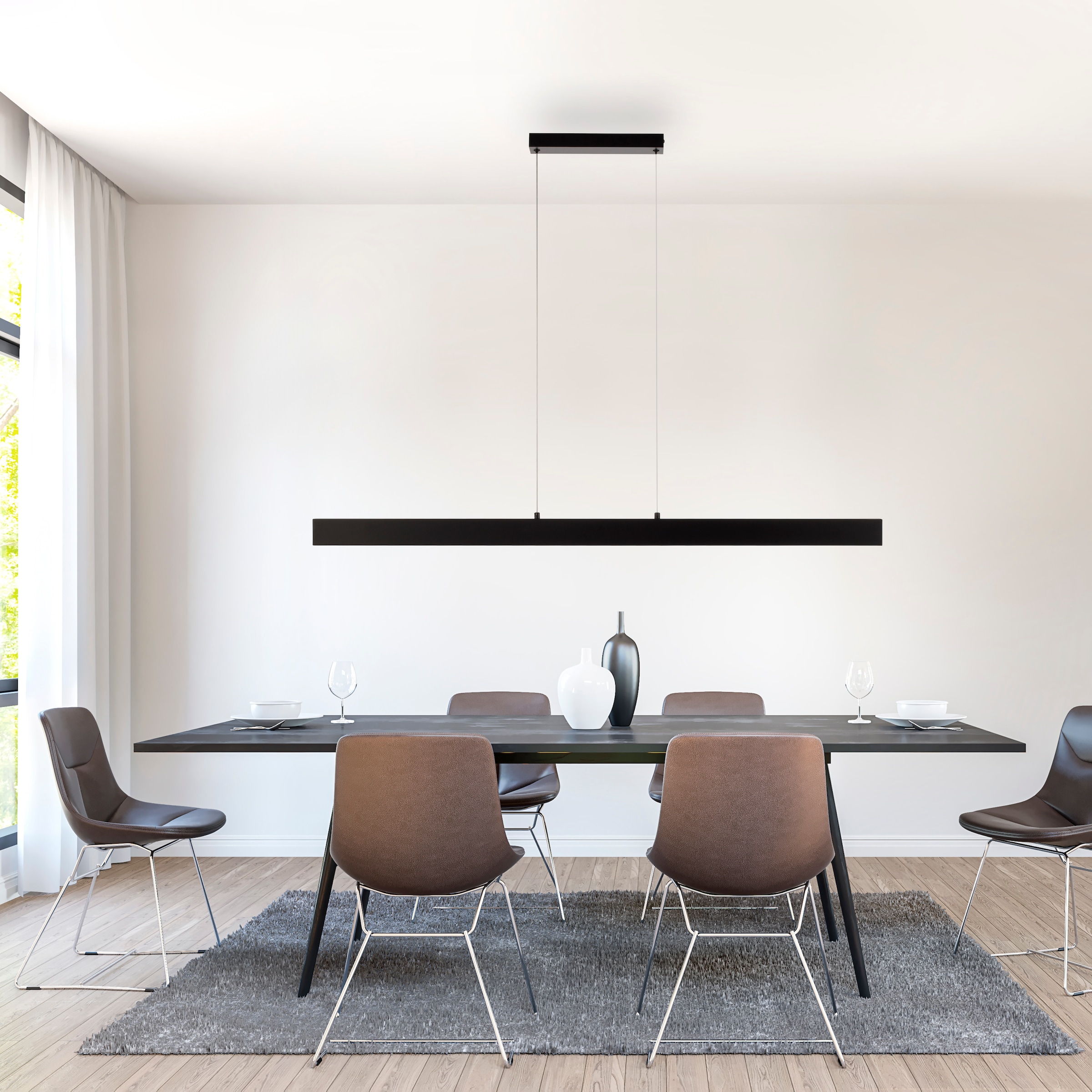 JUST LIGHT LED Deckenleuchte »DRITTO« LED-Board 1 Stk. Warmweiß