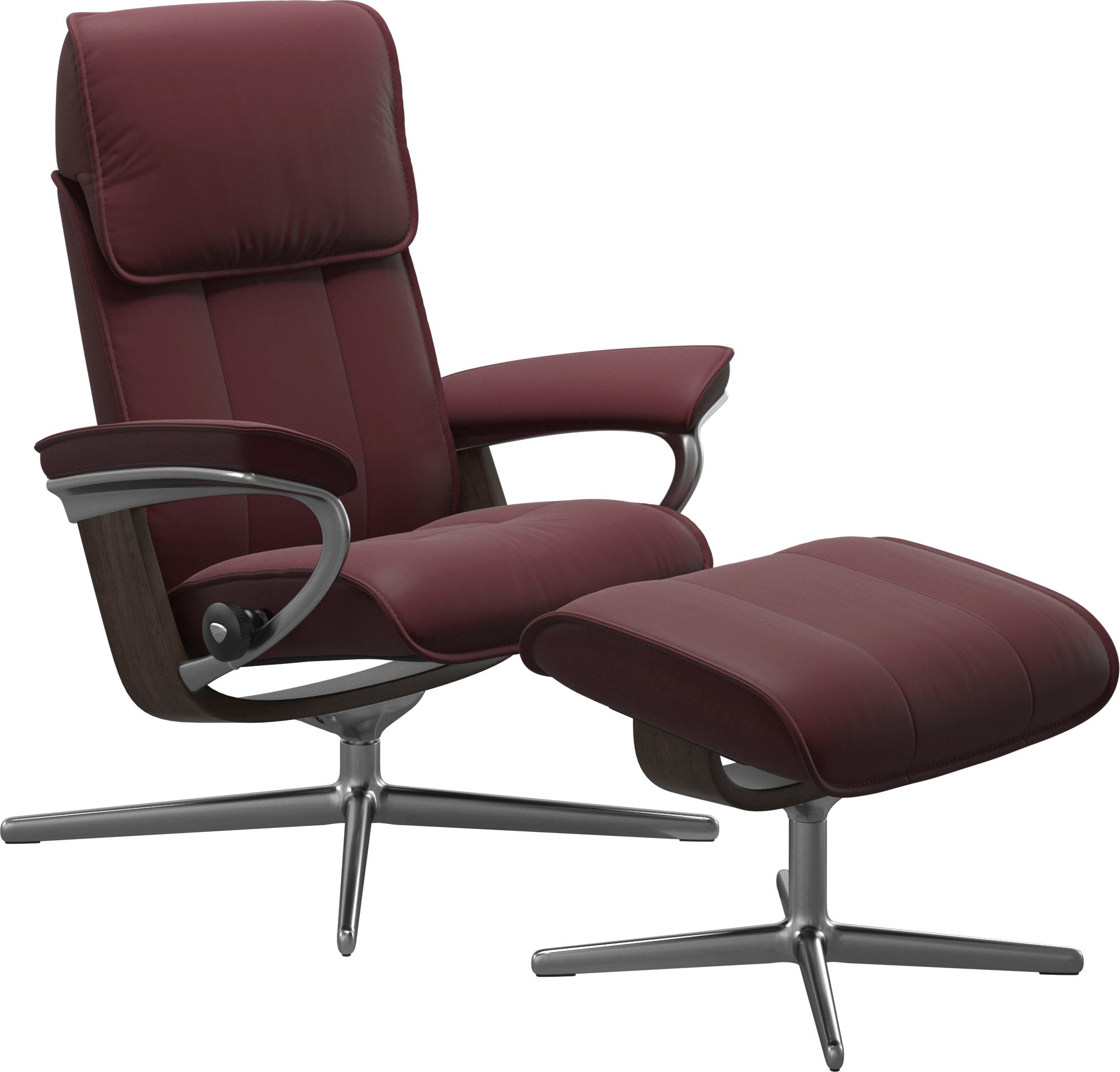 Stressless® Fußhocker »Admiral«, mit Cross Base, Größe M & L, Holzakzent Wenge