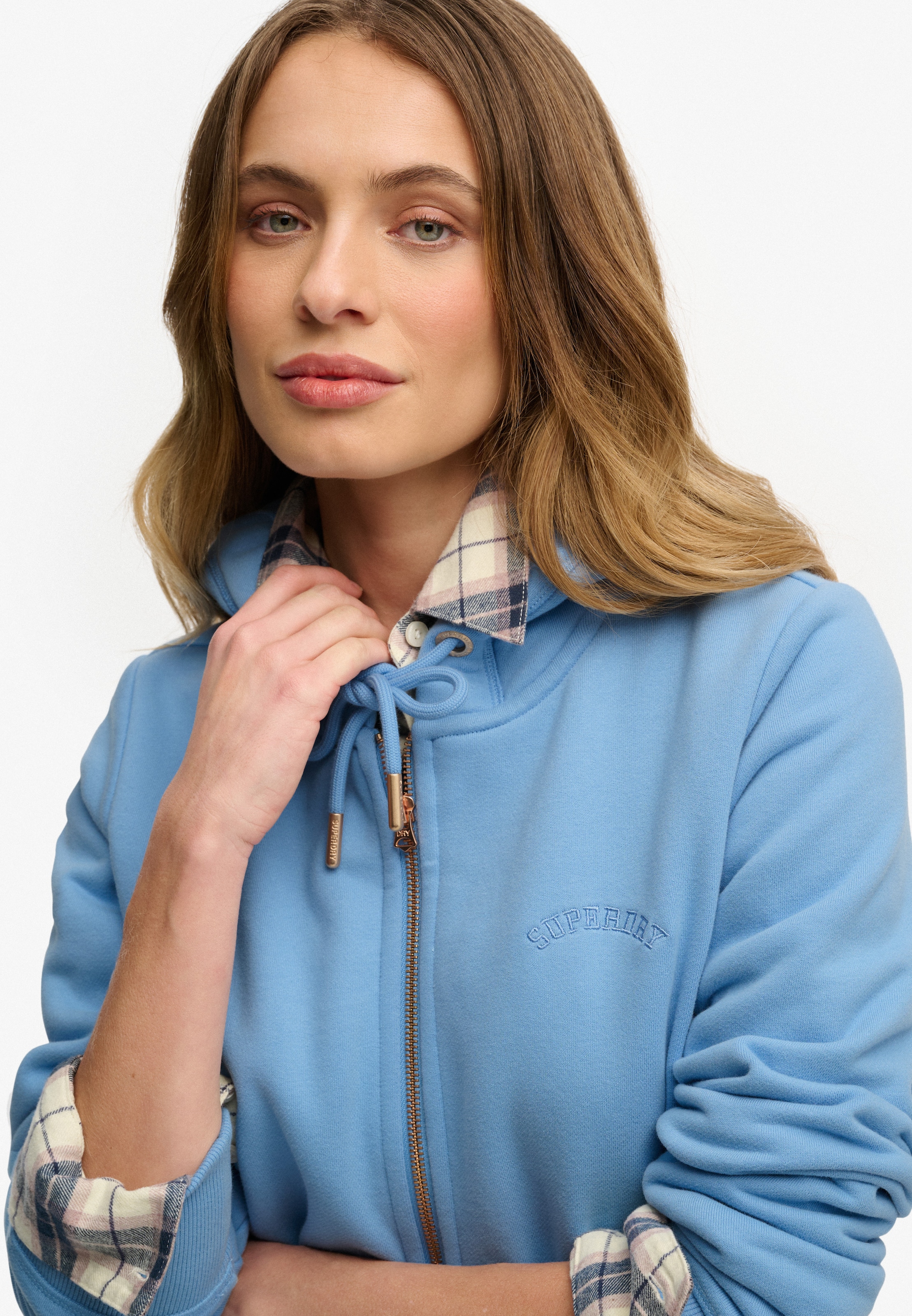 Superdry Kapuzensweatjacke »Essential Logo Ziphood Hb« Mit Logostickerei