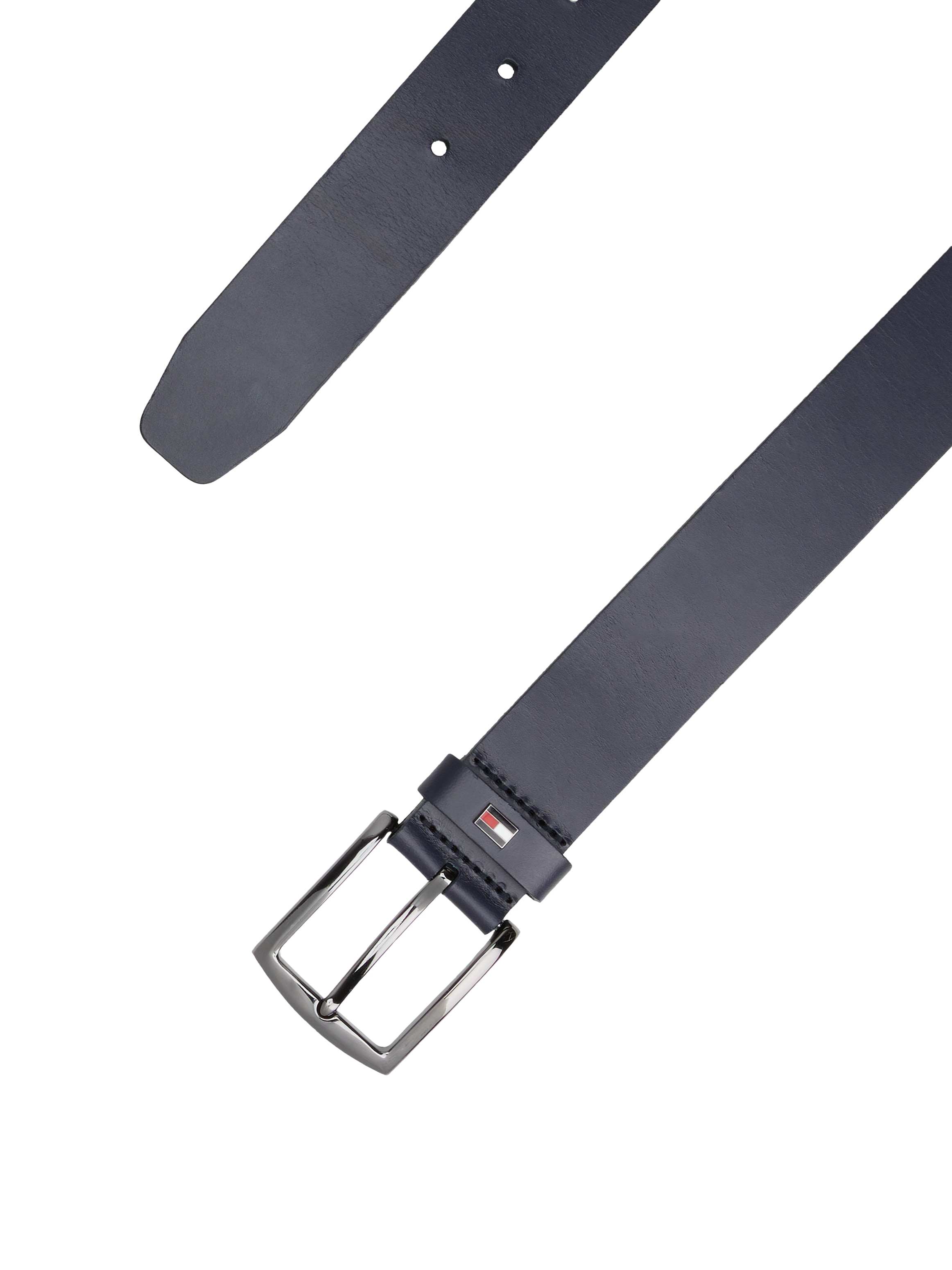 Tommy Hilfiger Ledergürtel »DENTON 3.5 EXT«, Einfachdornschließe, Metalllogo