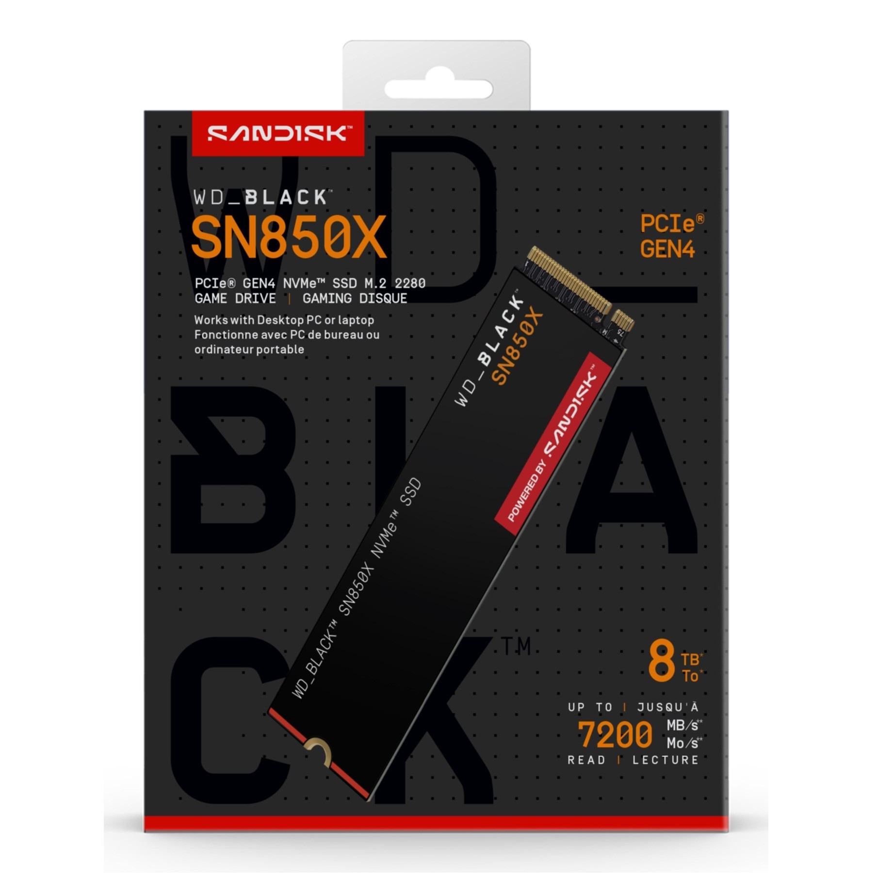 Sandisk interne SSD »WD_BLACK SN850X NVMe« 8 TB