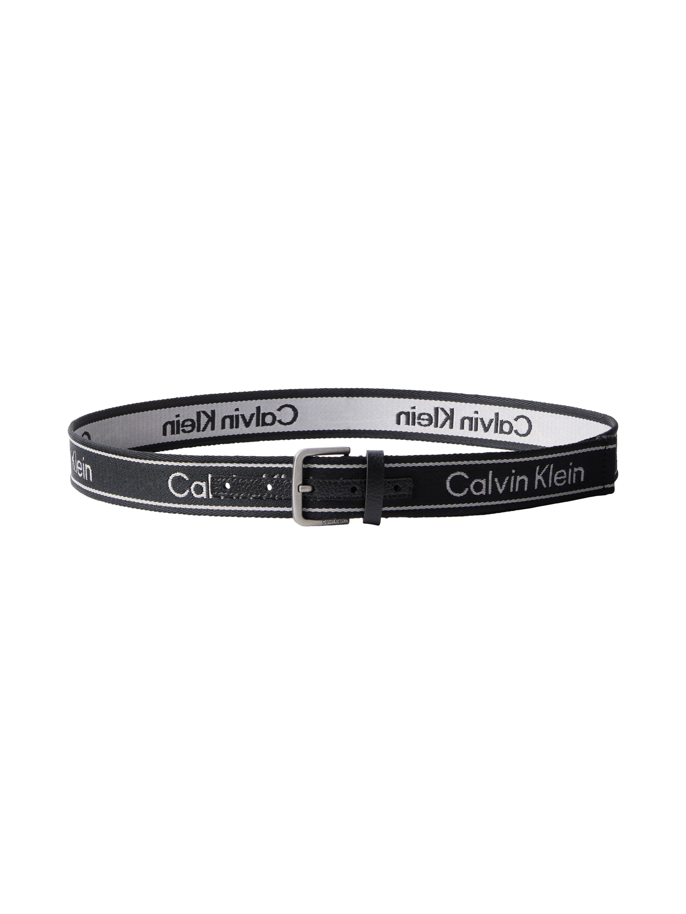 Calvin Klein Stoffgürtel »SHORT ROUND BUCKLE WEBBING 35MM« Regular fit und größenverstellbar