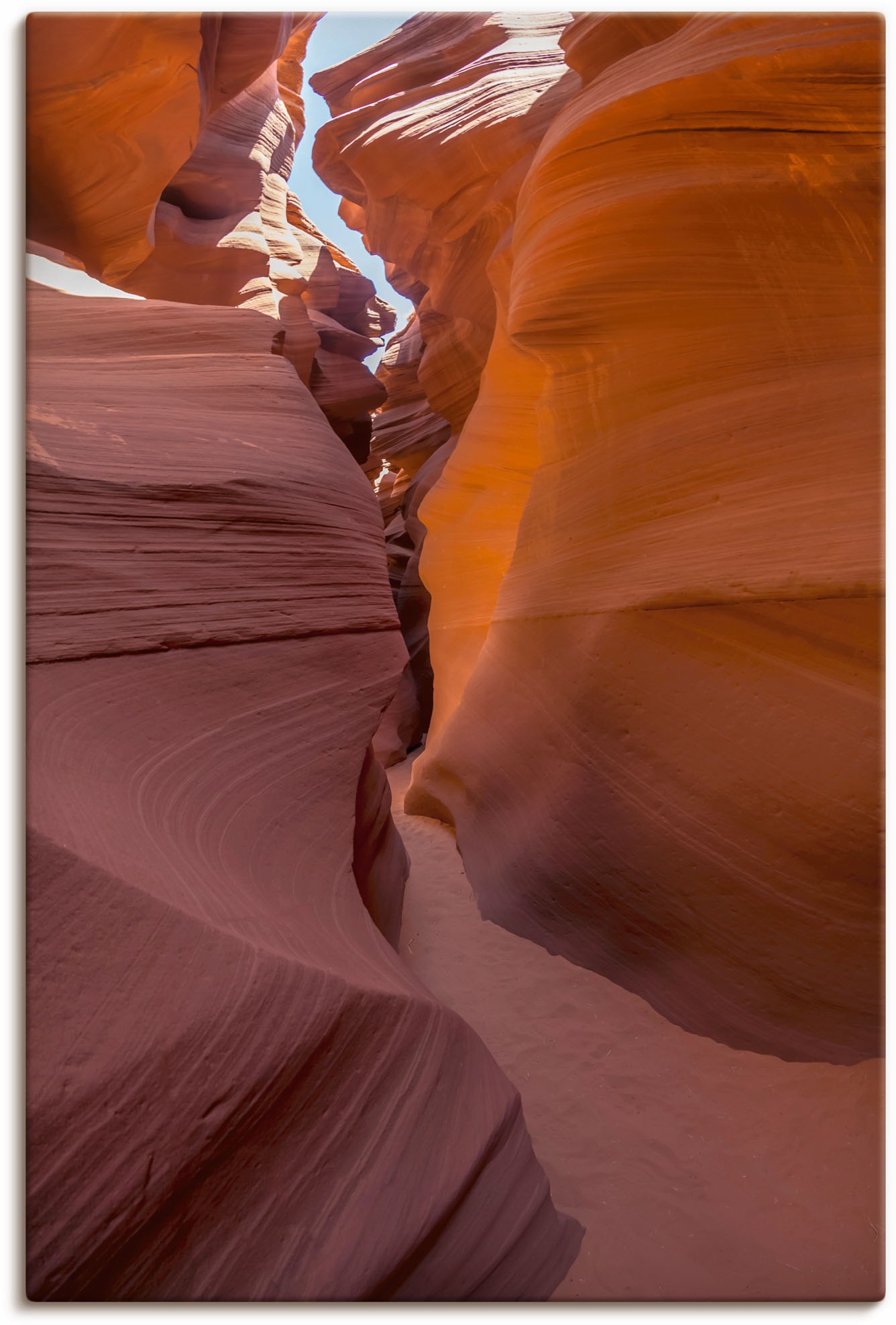 Artland Leinwandbild »Pfade durch den Antelope Canyon«, Bilder von Amerika, (1 St.), auf Keilrahmen gespannt