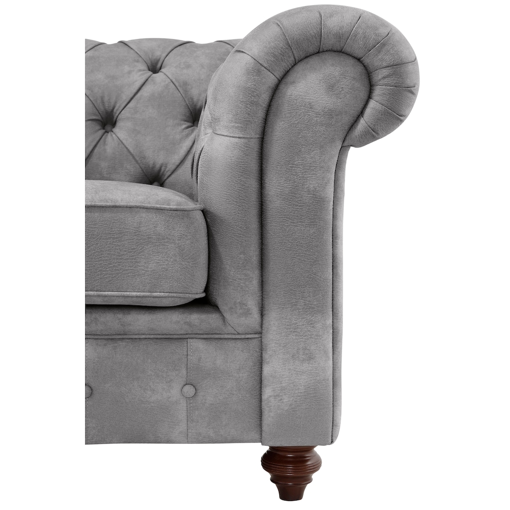 Premium collection by Home affaire Chesterfield-Sofa »Chesterfield«, mit Knopfheftung, auch in Leder