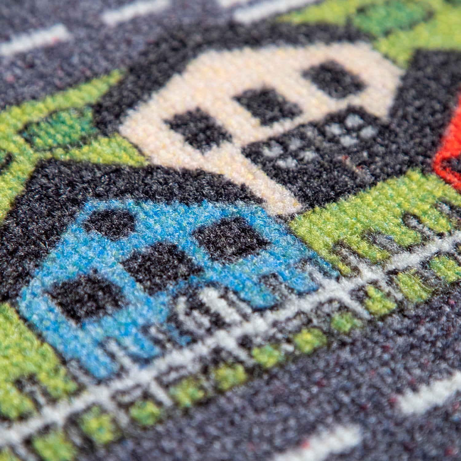 Paco Home Kinderteppich »Bino 577« rechteckig 4 mm Höhe Kurzflor, Straßen-Spiel-Teppich, Kinderzimmer