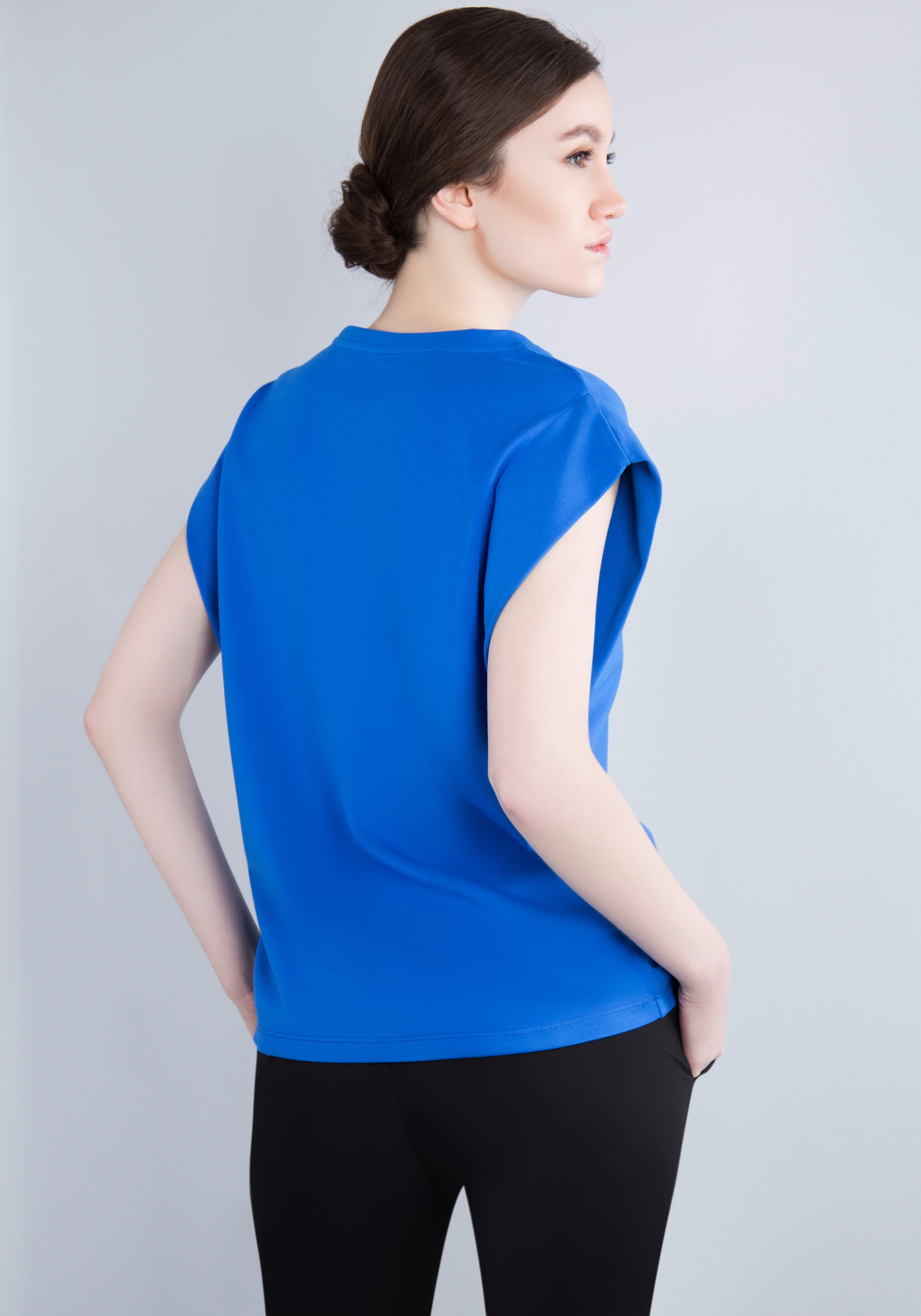IMPERIAL T-Shirt »Ärmelloses "Punto Milano" Shirt mit eingeschlagen Armlochdetail«