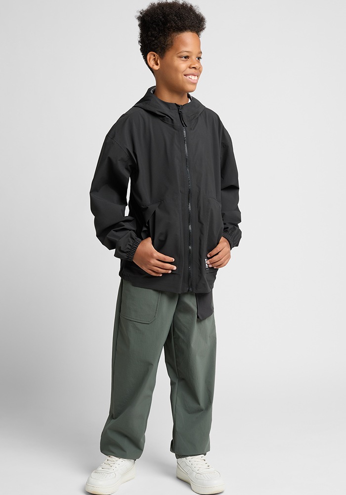 Jack Wolfskin Funktionsjacke »SMILEYWORLD 2.5L JKT Y« mitKapuze in schwarz, Größe 176