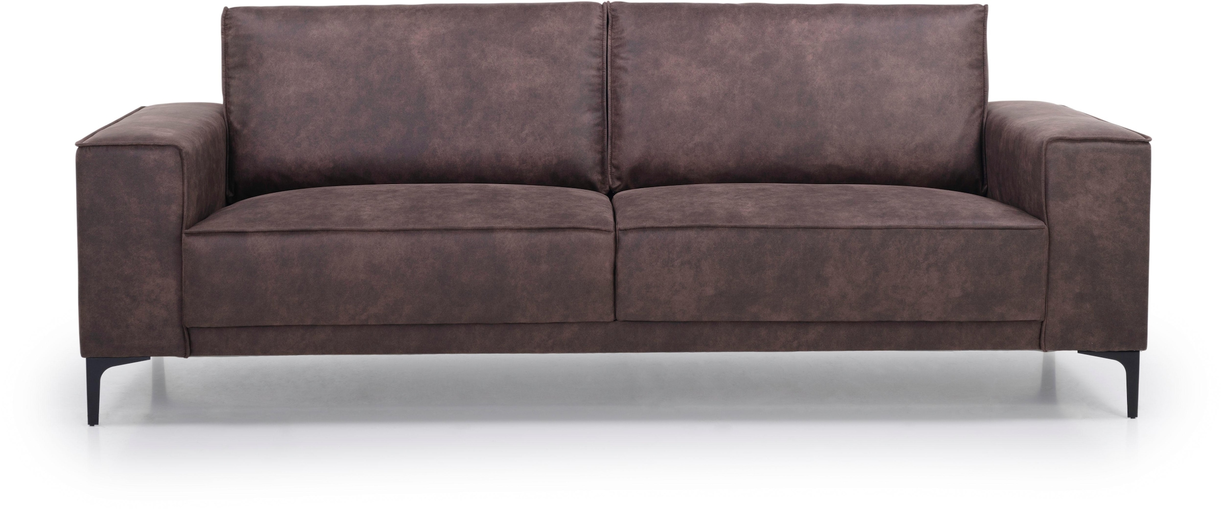 OTTO home 3-Sitzer »OLAND Luxus-Microfaser, Sofa, B: 224 cm, Skandi-Design« Struktur, Flachgewebe, Luxus-Microfaser, Boucle