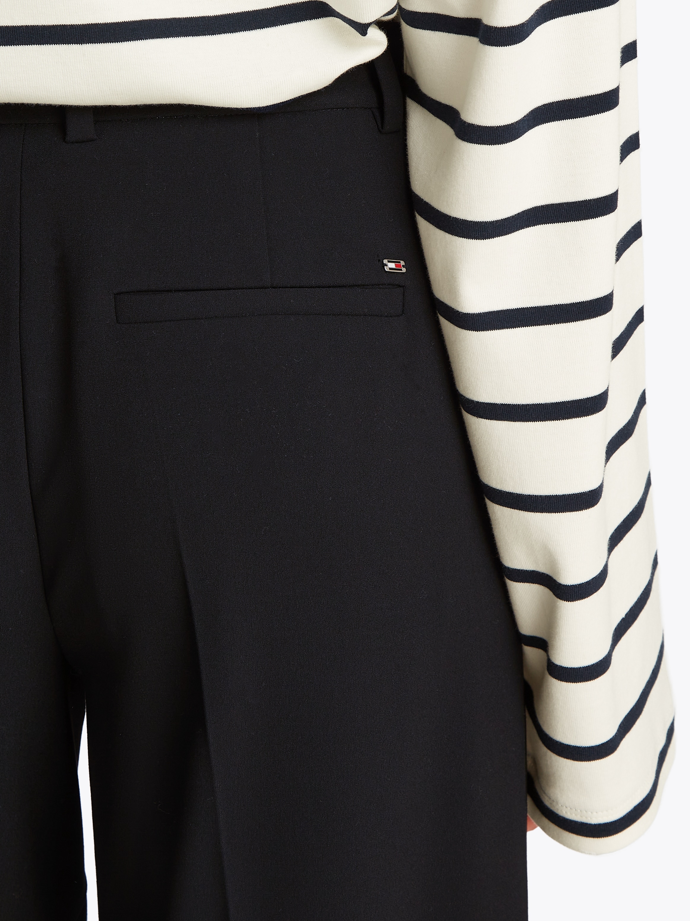 Tommy Hilfiger Webhose »Low Normal Waist Bi-Stretch«, Gürtelschlaufe, elastisch, pflegeleicht bügelfrei, Business casual
