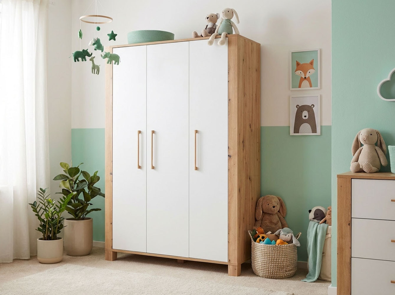 arthur berndt Kinderkleiderschrank »Kleiderschrank »Marlon« 3-türig«