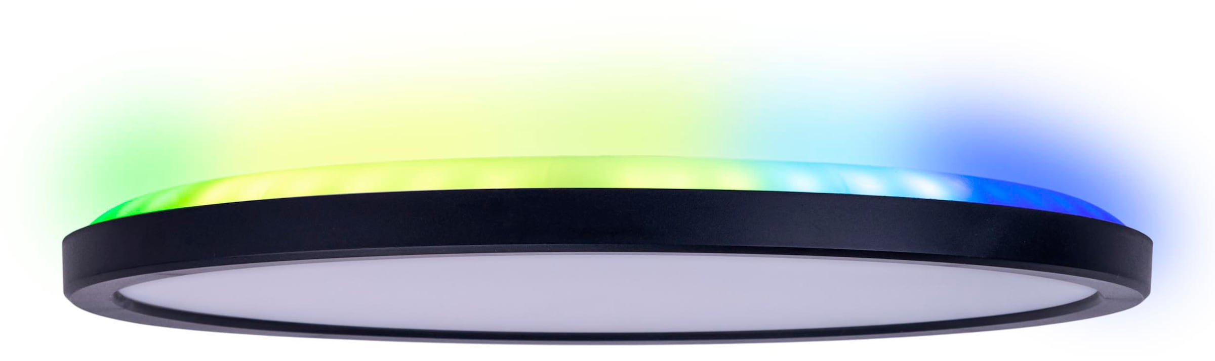 näve Deckenleuchte »LED "CARLO" mit RGB-Backlight D: 29,3 cm« 2 Stk. Kaltweiß | Neutralweiß | Warmweiß Dimmbar mit Memoryfunktion, Farbwechsler und Nachtlichtfunktion