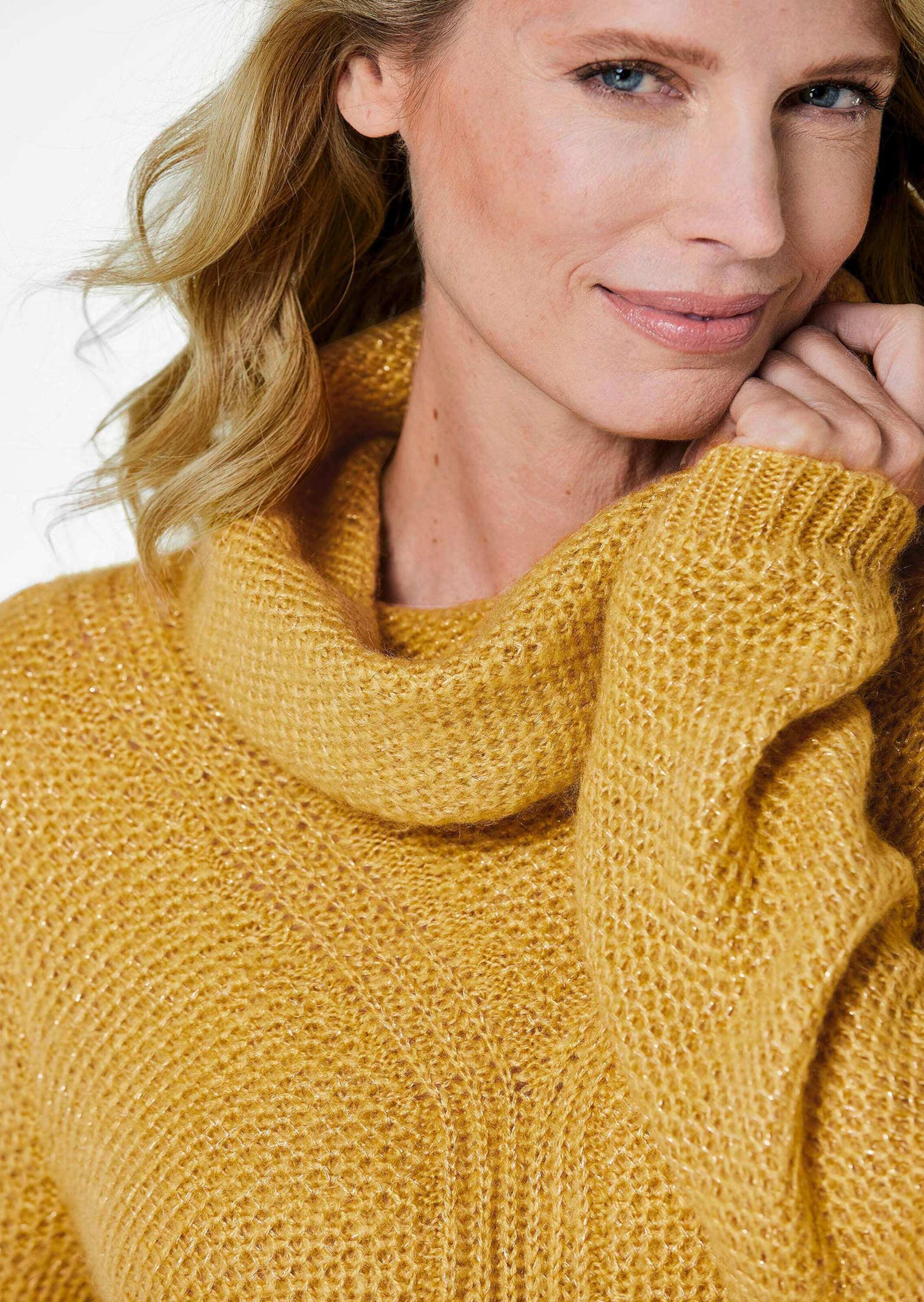 GOLDNER Strickpullover »Strickpullover mit interessanter Struktur und Glitzergarn«