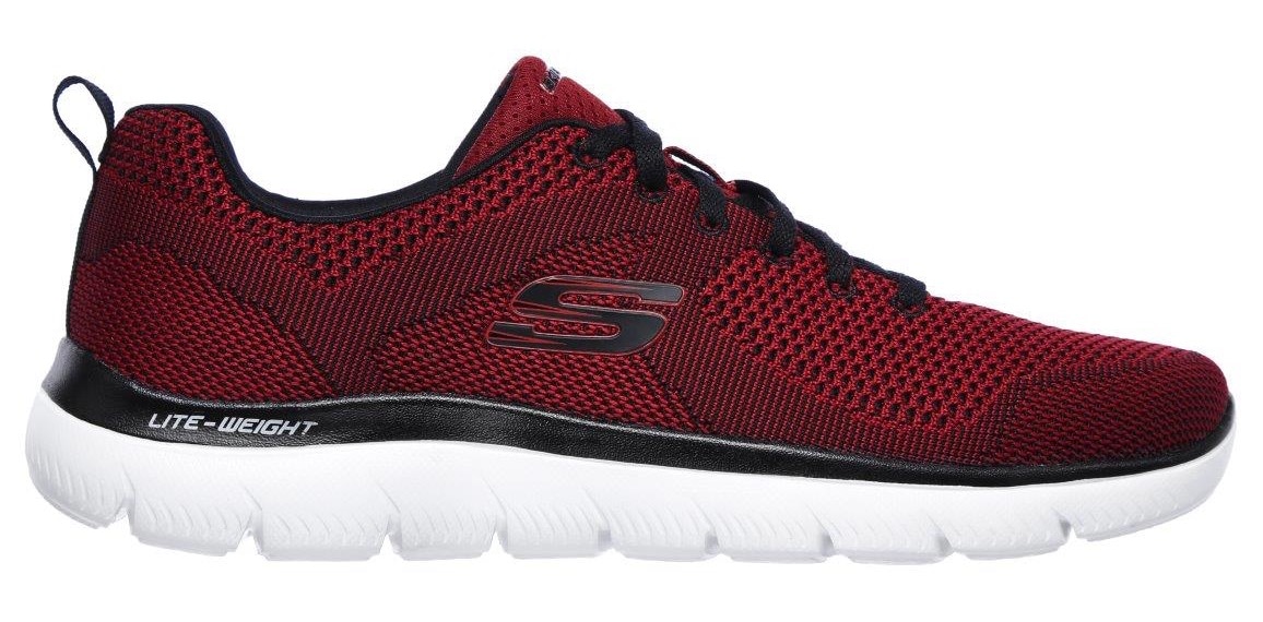 Skechers Sneaker »SUMMITS«, mit gepolstertem Schaftrand, Freizeitschuh, Halbschuh, Schnürschuh