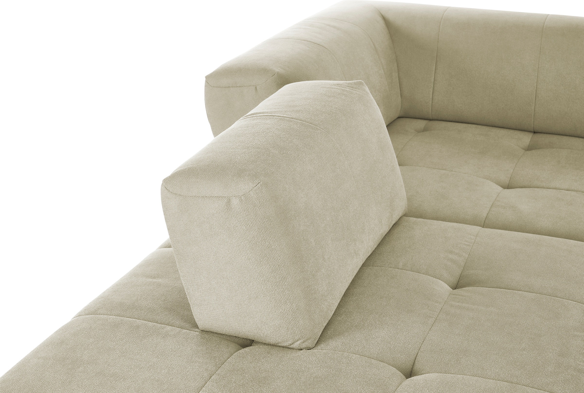 3C Candy Ecksofa »Yoshy Komfortsofa, bequem und modern, hochwertige Verarbeitungsdetails«, Zwei verschiedene Sitztiefen durch verstellbare Rückenlehne, L-Form