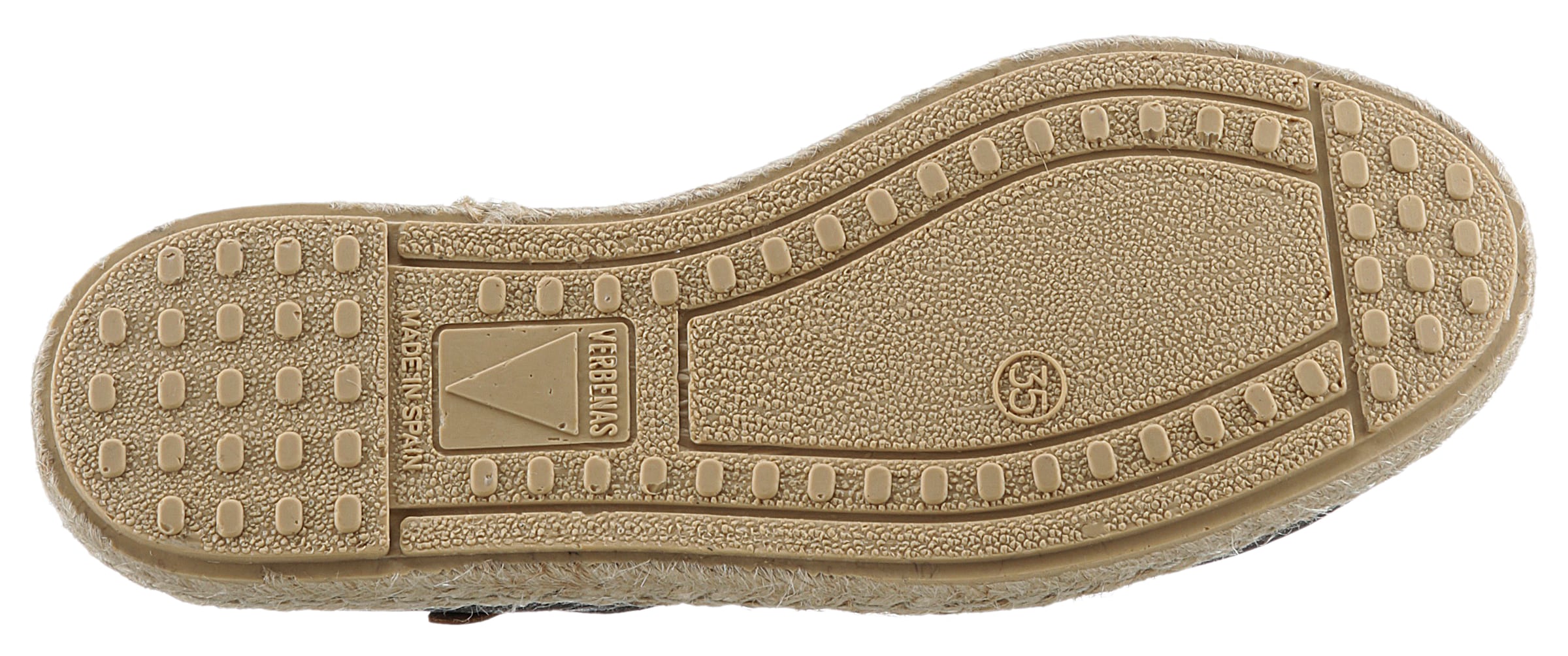 VERBENAS Espadrille »CARMEN NUCLEO METAL«, Slipper, Sommerschuh, Strandschuh im Metallic Look